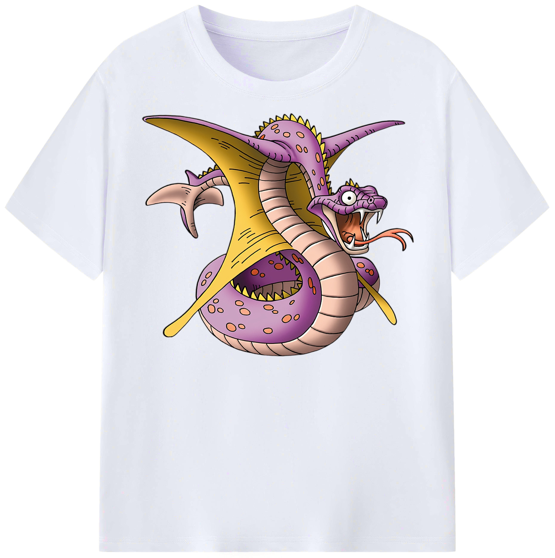 （画像用） ドラゴンクエスト Doragon Kuesuto Dragon Quest レディースカジュアルプリントTシャツ（綿100％）