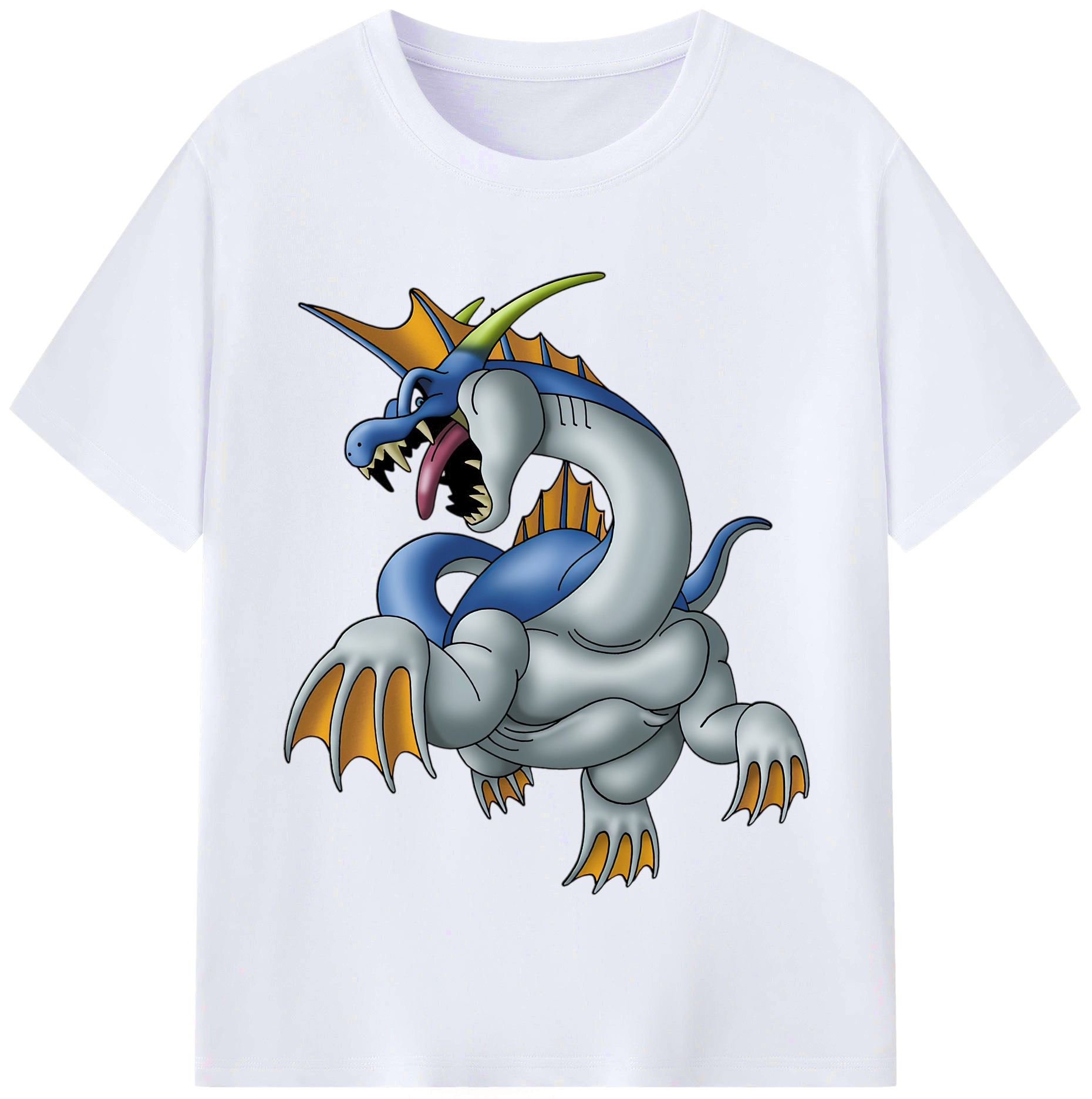 （画像用） ドラゴンクエスト Doragon Kuesuto Dragon Quest レディースカジュアルプリントTシャツ（綿100％）