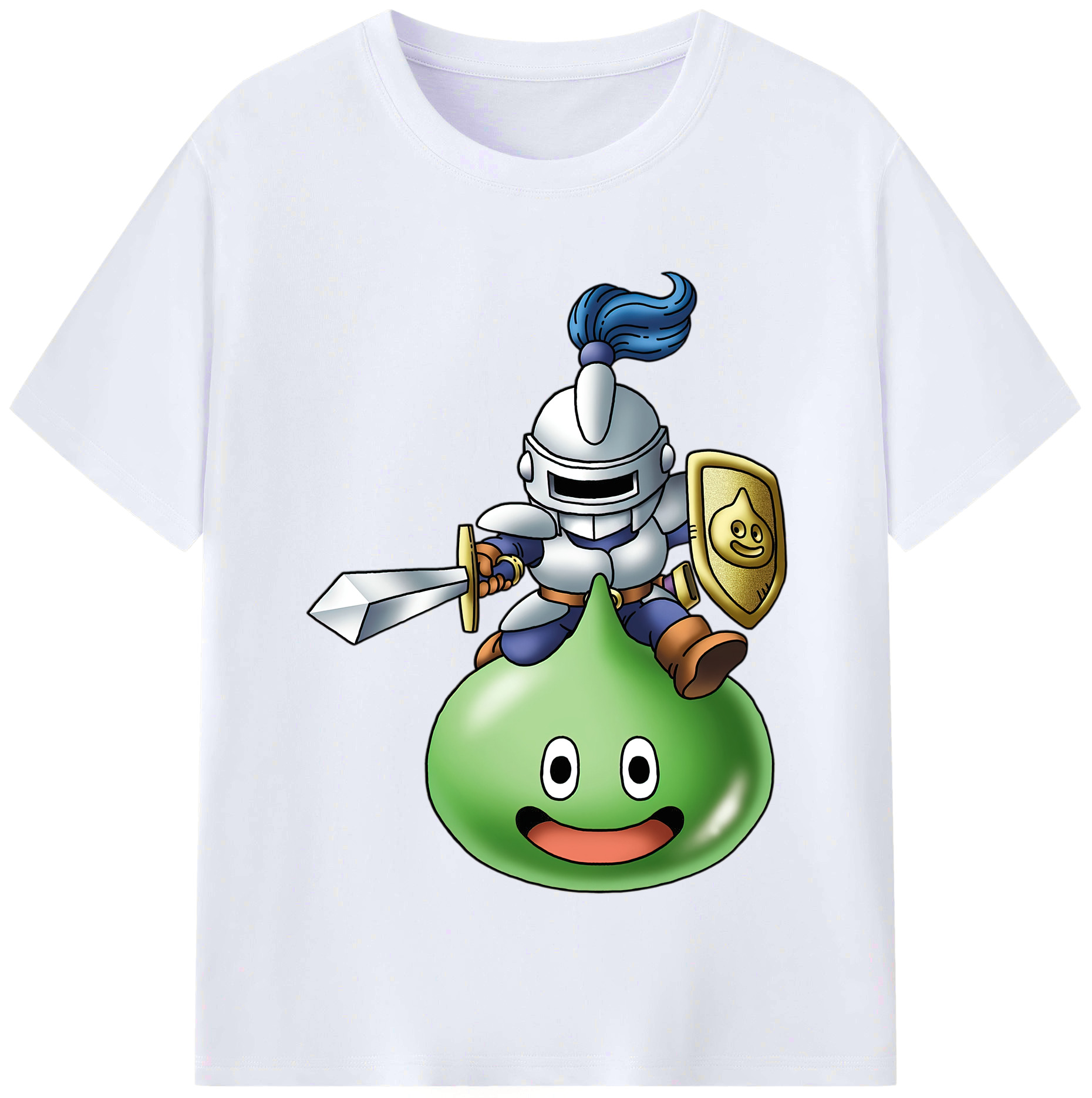 （画像用） ドラゴンクエスト Doragon Kuesuto Dragon Quest レディースカジュアルプリントTシャツ（綿100％）