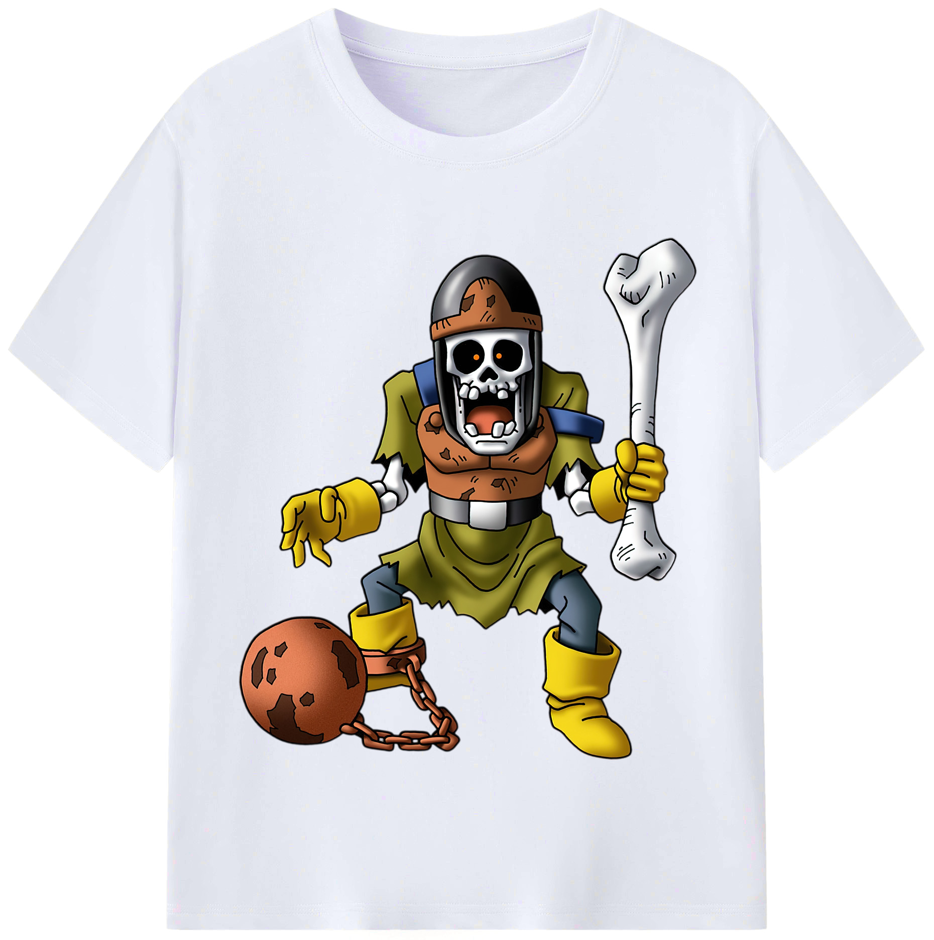 （画像用） ドラゴンクエスト Doragon Kuesuto Dragon Quest レディースカジュアルプリントTシャツ（綿100％）