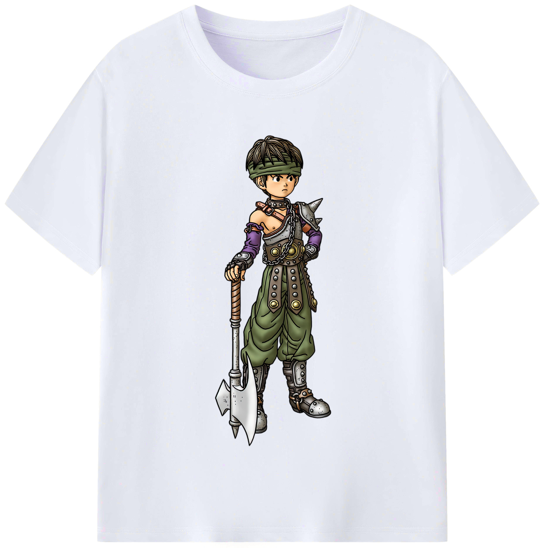 （画像用） ドラゴンクエスト Doragon Kuesuto Dragon Quest レディースカジュアルプリントTシャツ（綿100％）