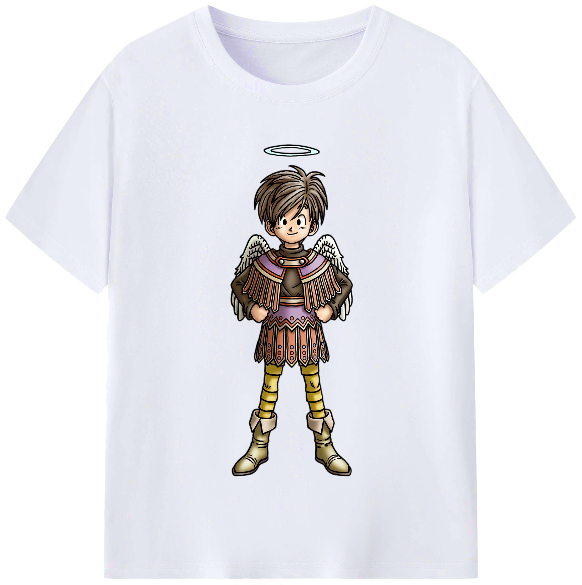 （画像用） ドラゴンクエスト Doragon Kuesuto Dragon Quest レディースカジュアルプリントTシャツ（綿100％）