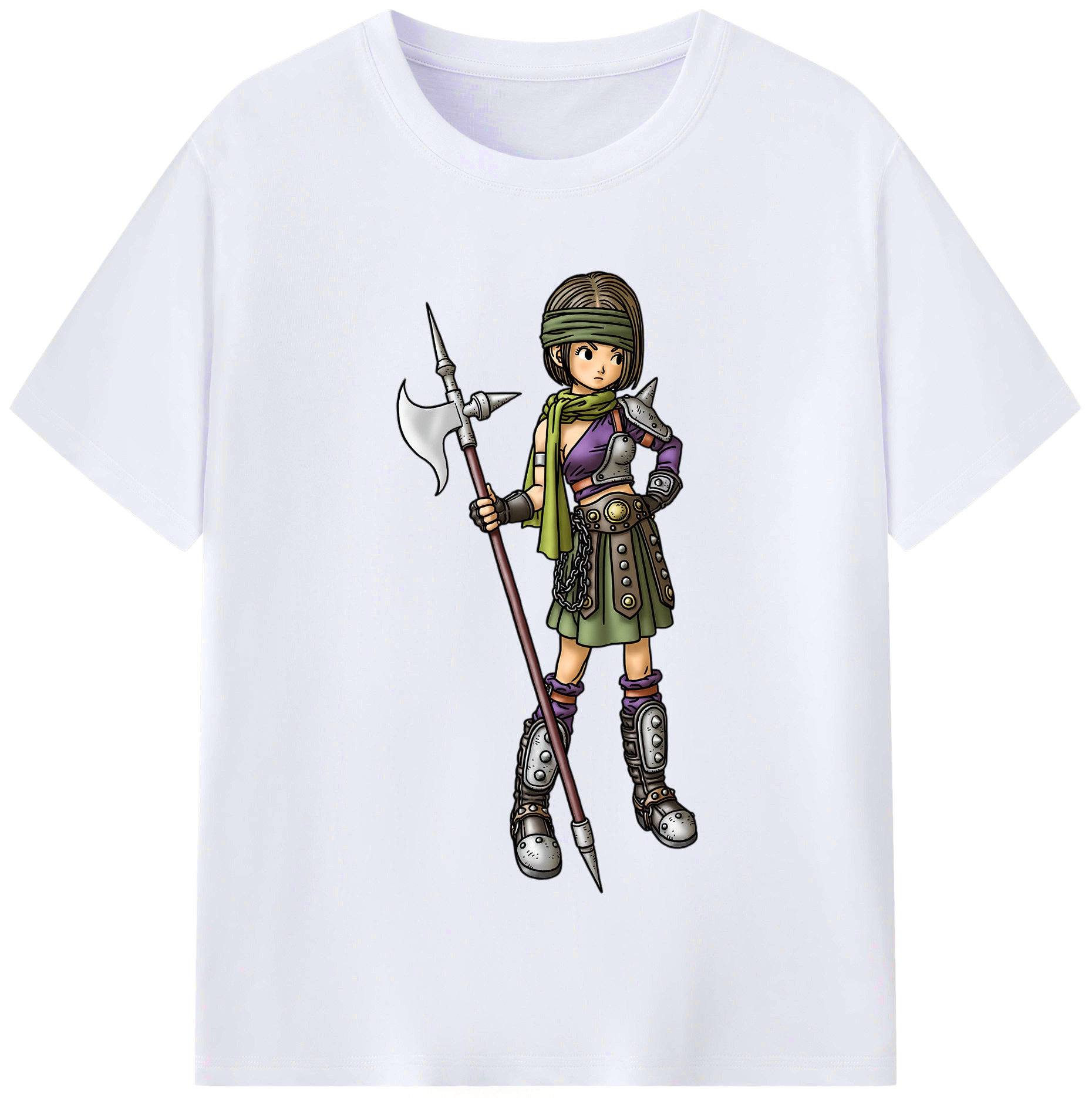 （画像用） ドラゴンクエスト Doragon Kuesuto Dragon Quest レディースカジュアルプリントTシャツ（綿100％）