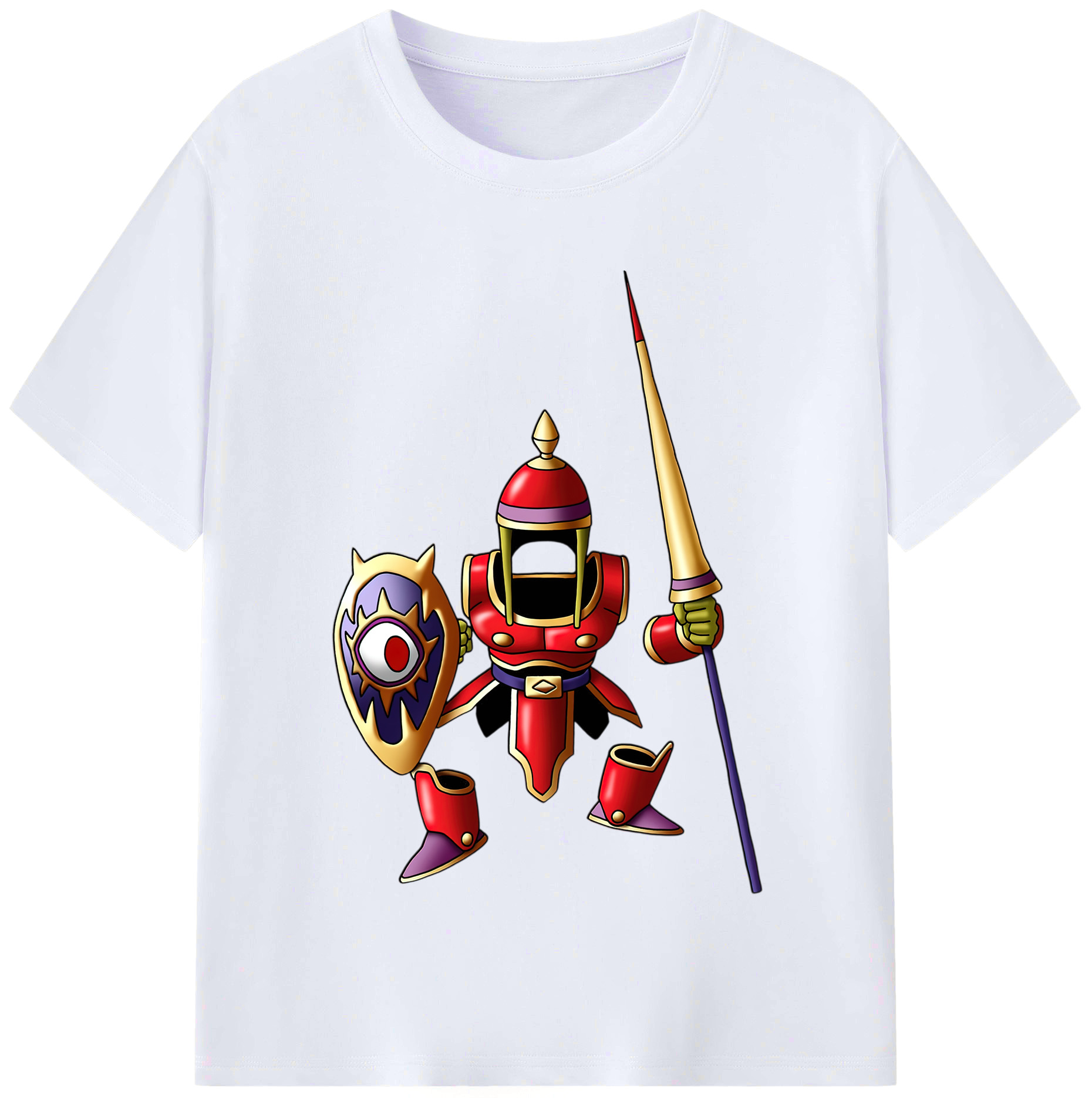 （画像用） ドラゴンクエスト Doragon Kuesuto Dragon Quest レディースカジュアルプリントTシャツ（綿100％）