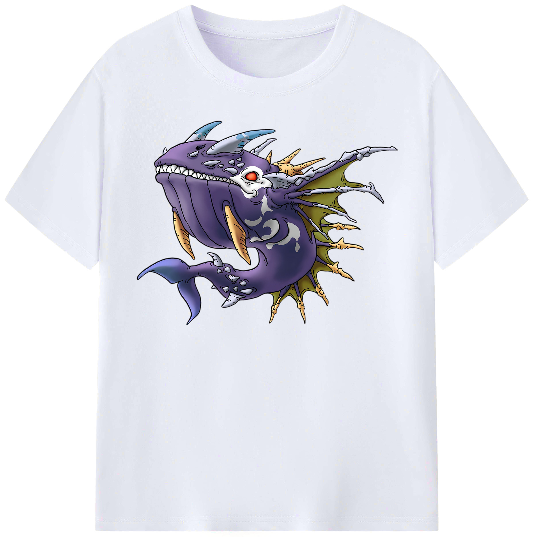 （画像用） ドラゴンクエスト Doragon Kuesuto Dragon Quest レディースカジュアルプリントTシャツ（綿100％）