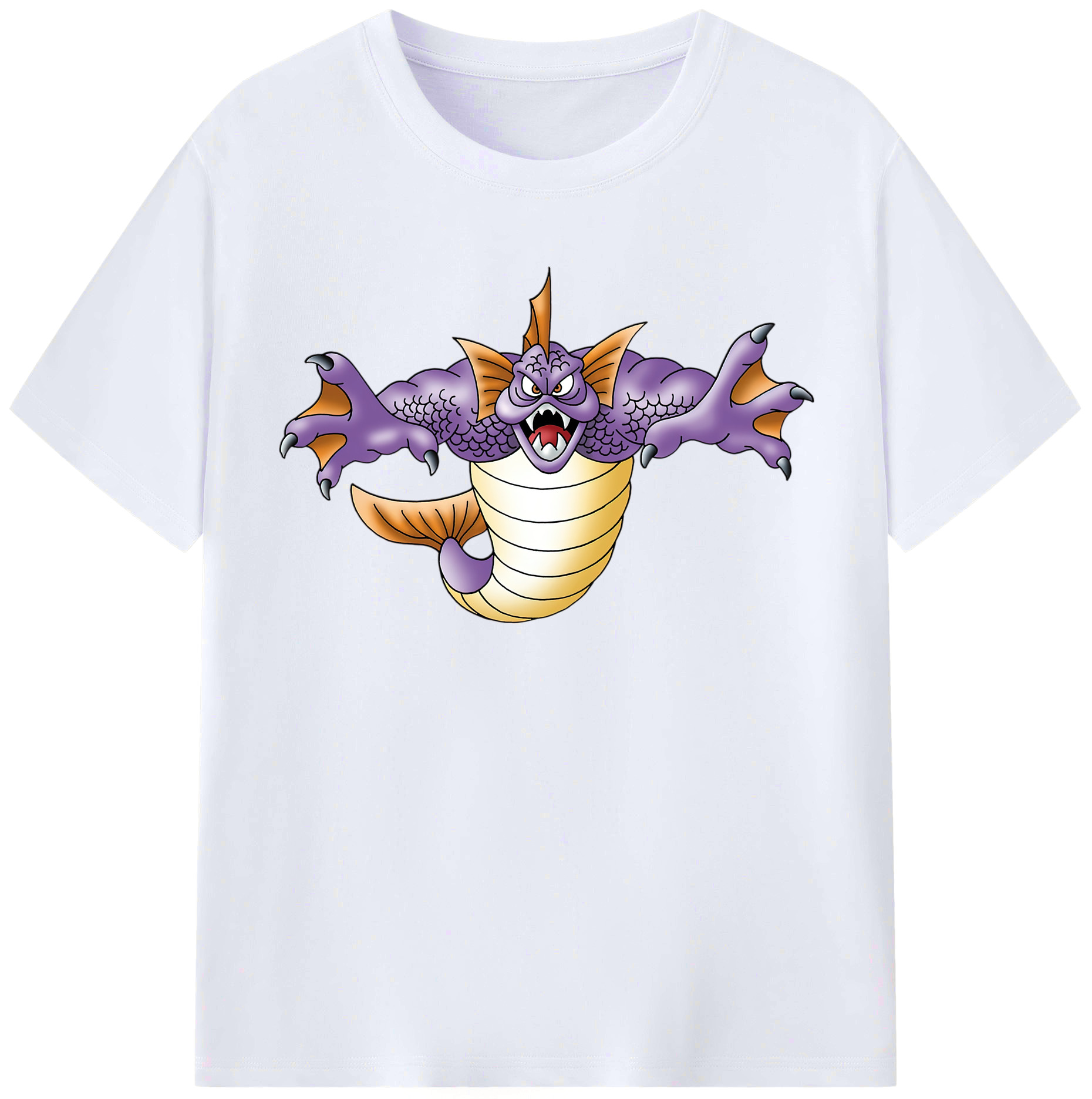 （画像用） ドラゴンクエスト Doragon Kuesuto Dragon Quest レディースカジュアルプリントTシャツ（綿100％）