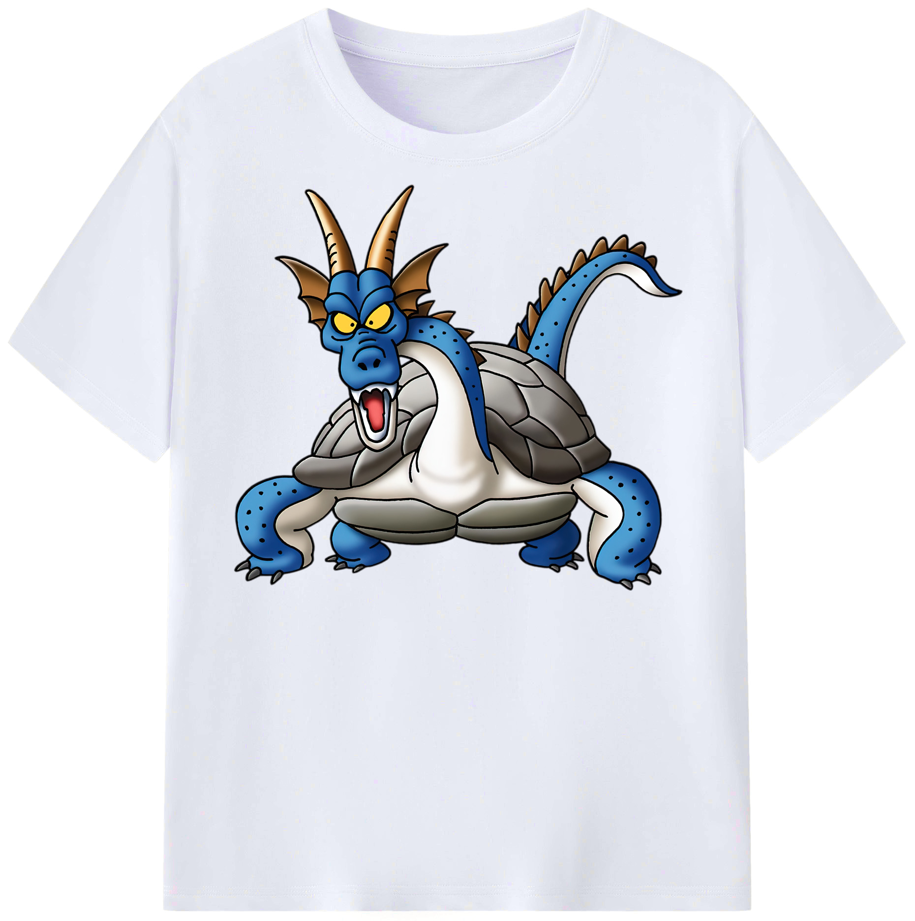 （画像用） ドラゴンクエスト Doragon Kuesuto Dragon Quest レディースカジュアルプリントTシャツ（綿100％）