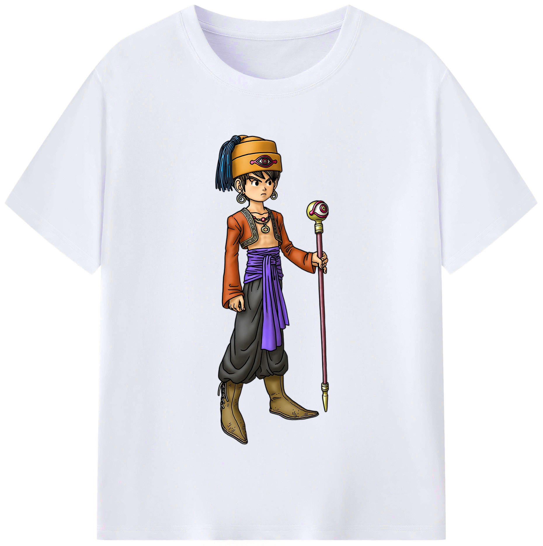 （画像用） ドラゴンクエスト Doragon Kuesuto Dragon Quest レディースカジュアルプリントTシャツ（綿100％）