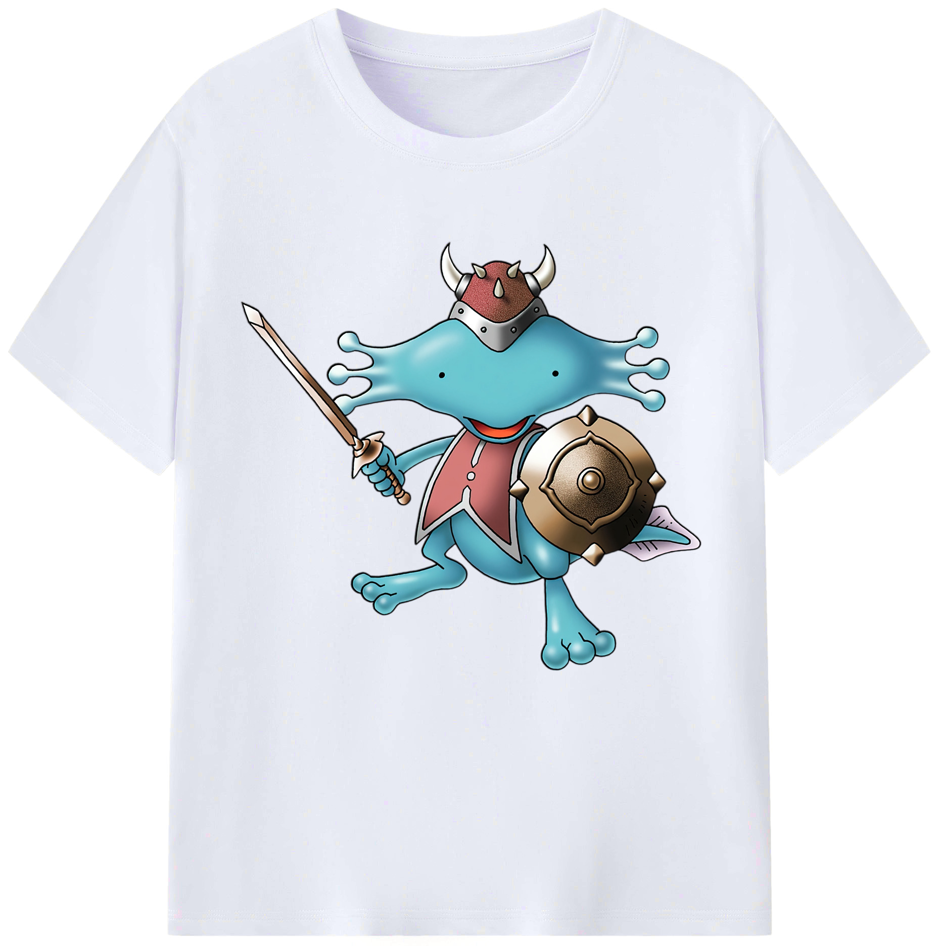 （画像用） ドラゴンクエスト Doragon Kuesuto Dragon Quest レディースカジュアルプリントTシャツ（綿100％）