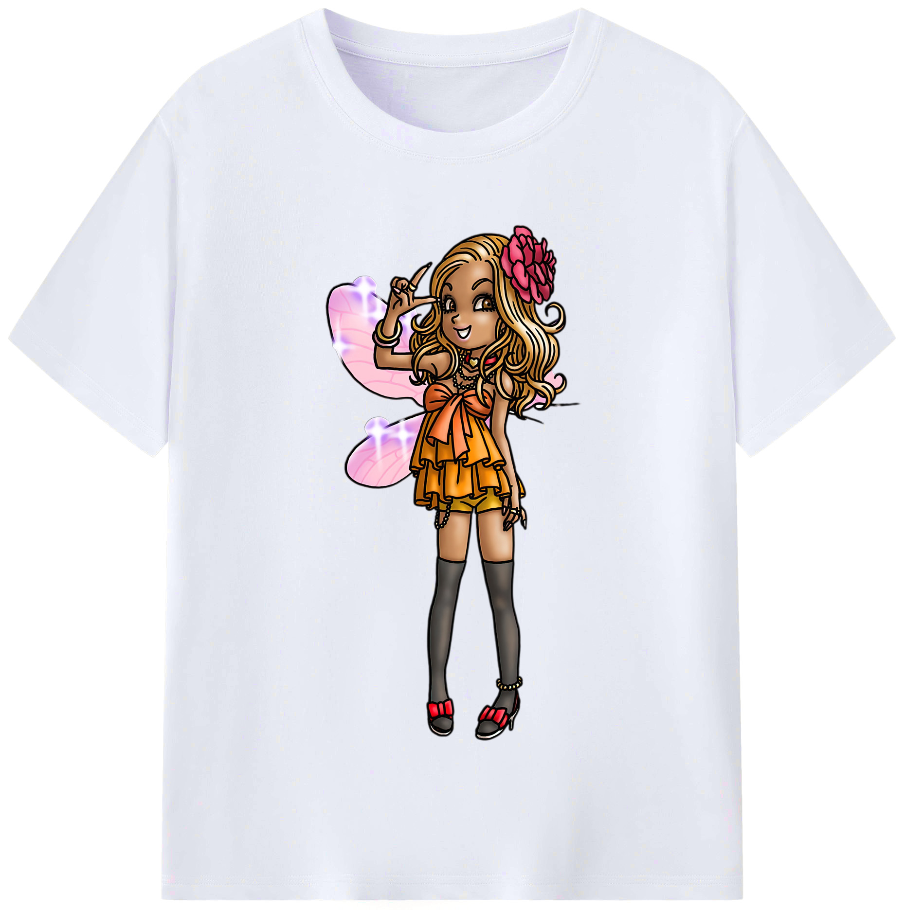 （画像用） ドラゴンクエスト Doragon Kuesuto Dragon Quest レディースカジュアルプリントTシャツ（綿100％）
