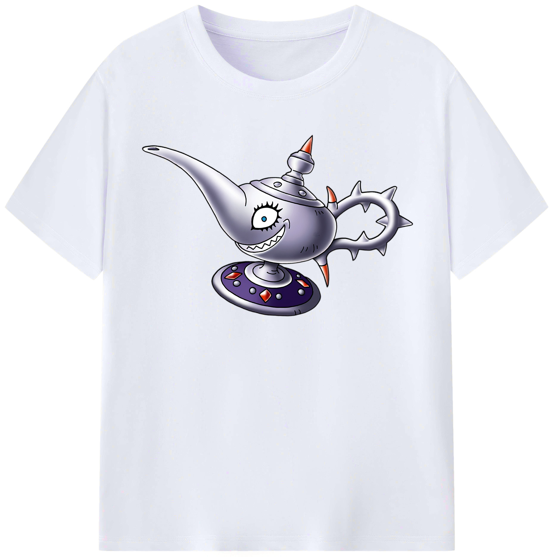 （画像用） ドラゴンクエスト Doragon Kuesuto Dragon Quest レディースカジュアルプリントTシャツ（綿100％）
