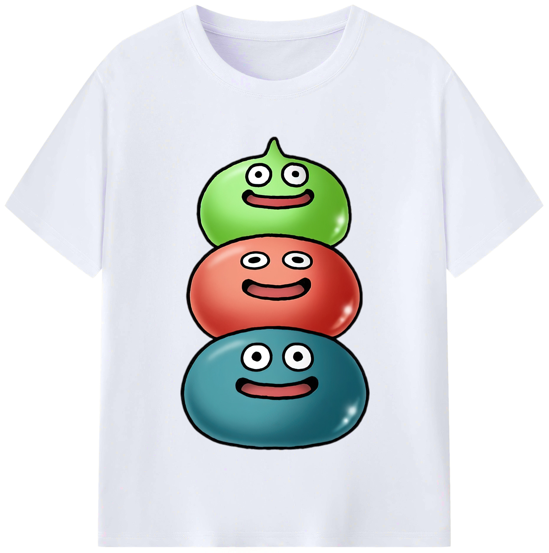 （画像用） ドラゴンクエスト Doragon Kuesuto Dragon Quest レディースカジュアルプリントTシャツ（綿100％）