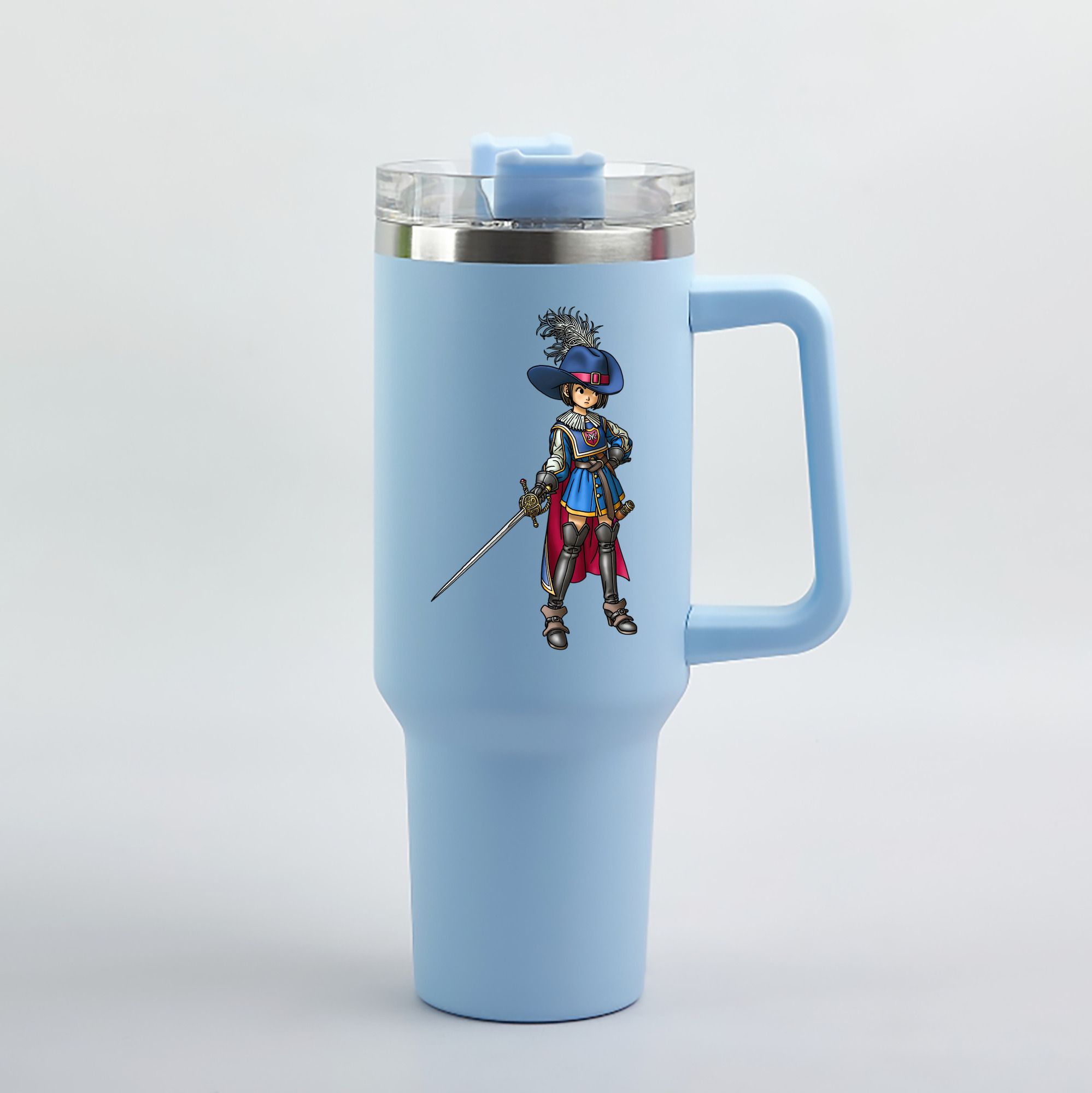 （画像用） ドラゴンクエスト Doragon Kuesuto Dragon Quest 1200mL車用タンブラー（カラープリント）