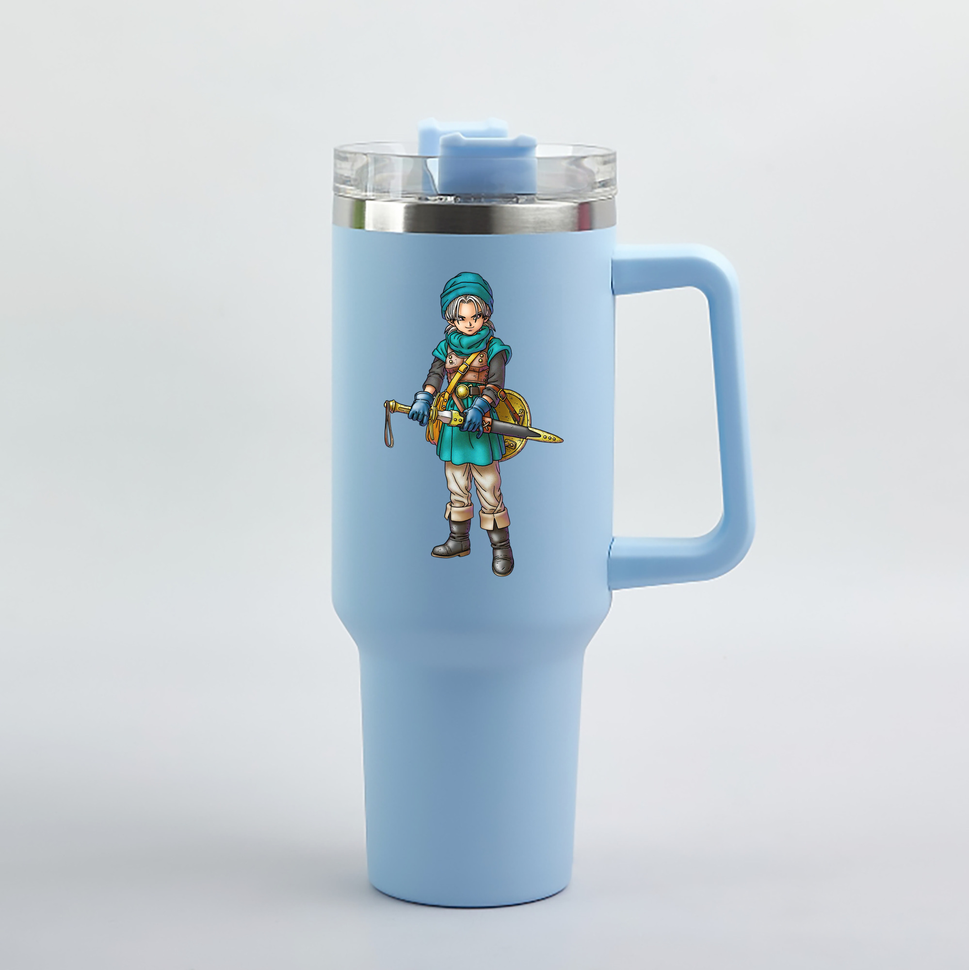 （画像用） ドラゴンクエスト Doragon Kuesuto Dragon Quest 1200mL車用タンブラー（カラープリント）
