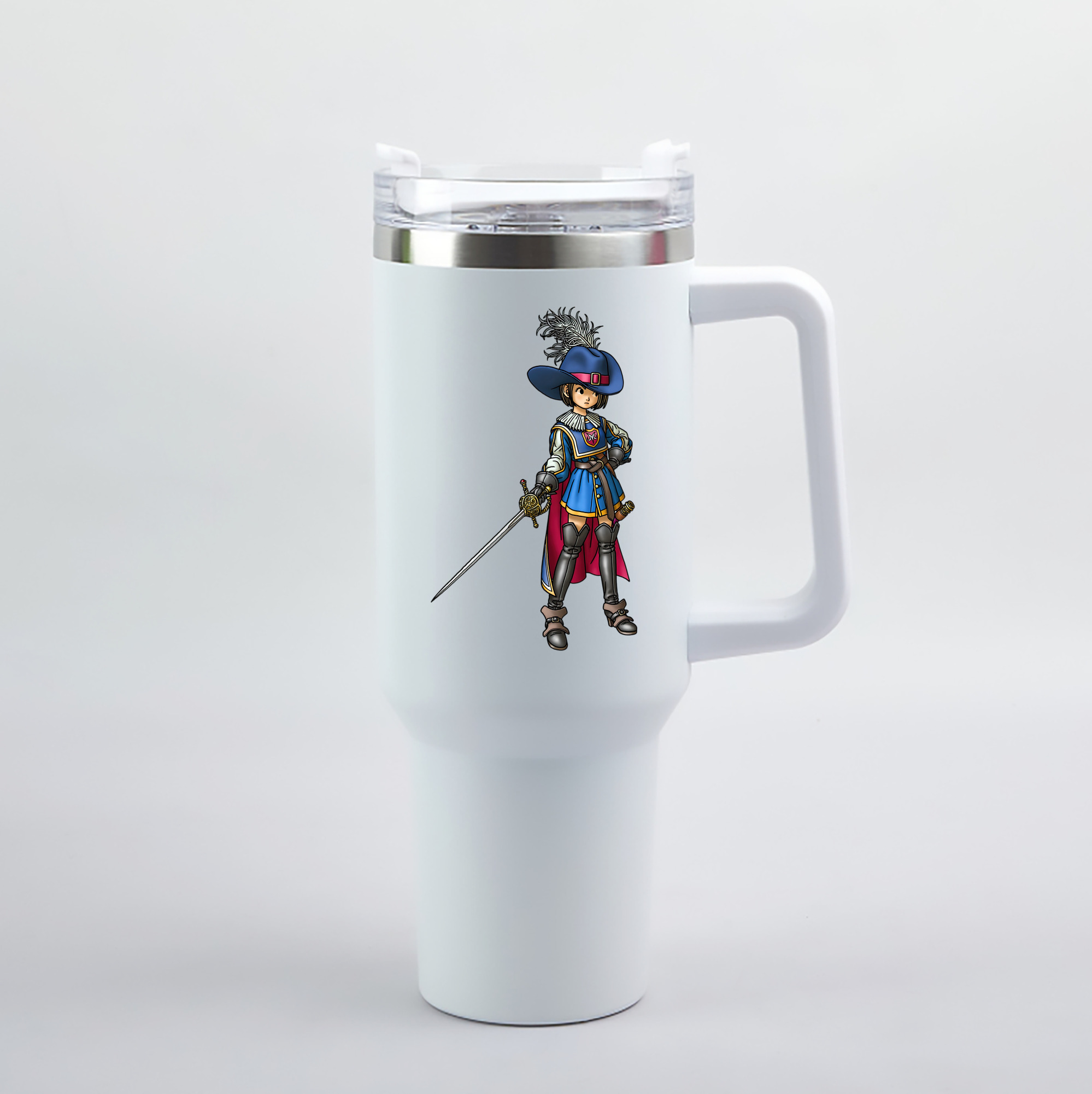 （画像用） ドラゴンクエスト Doragon Kuesuto Dragon Quest 1200mL車用タンブラー（カラープリント）