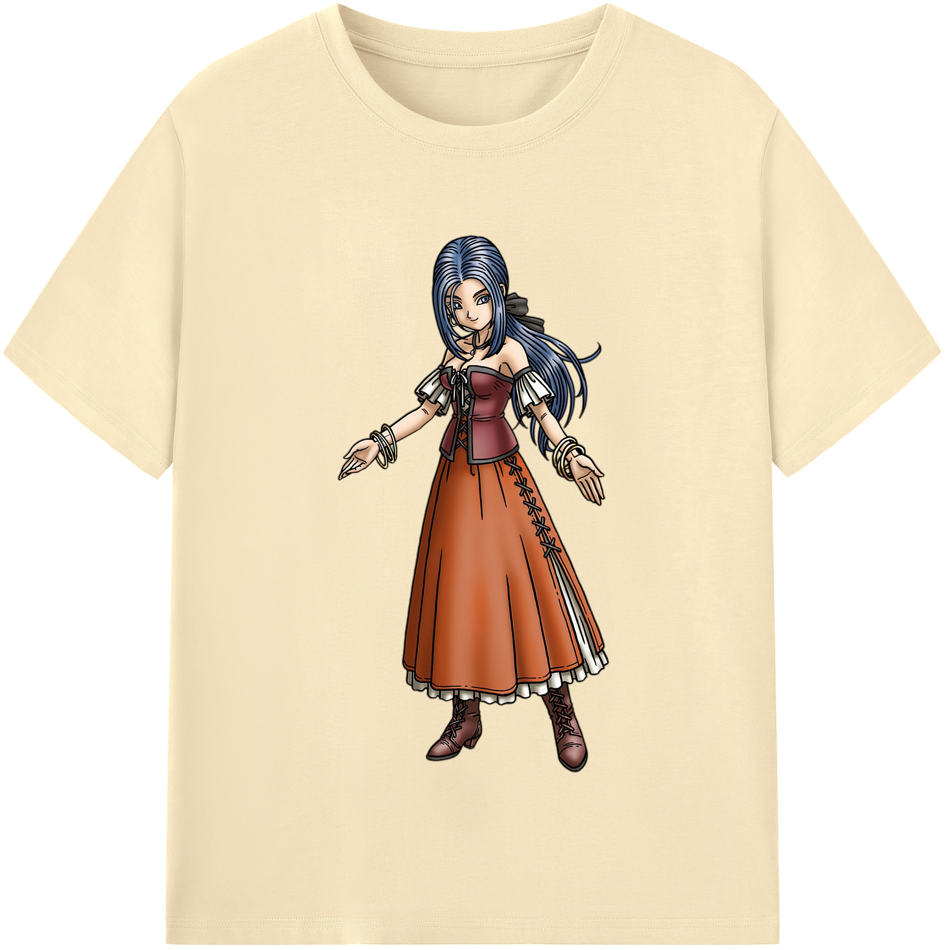 （画像用） ドラゴンクエスト Doragon Kuesuto Dragon Quest 綿100％半袖Tシャツ（フロントプリント）