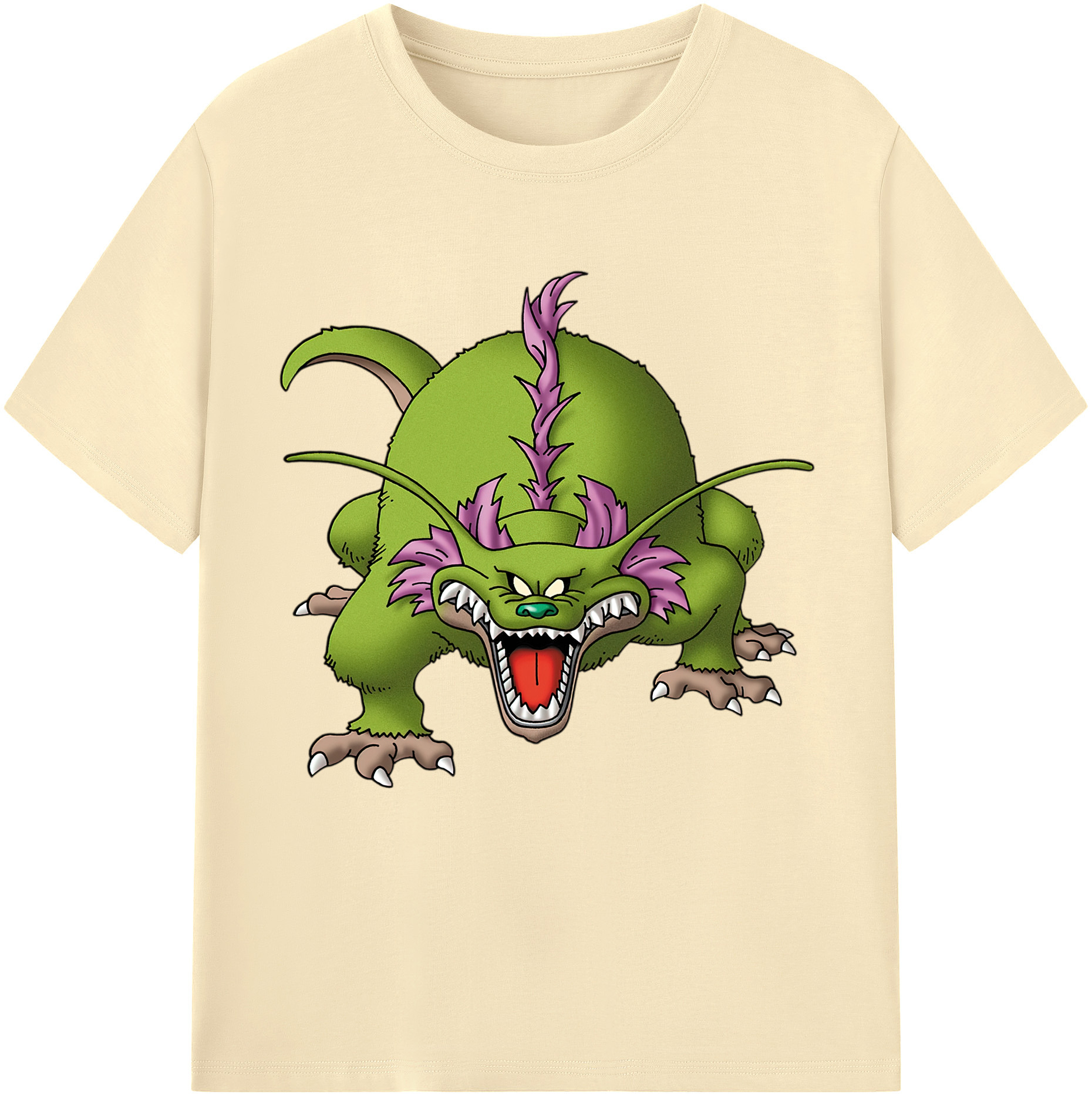 （画像用） ドラゴンクエスト Doragon Kuesuto Dragon Quest 綿100％半袖Tシャツ（フロントプリント）