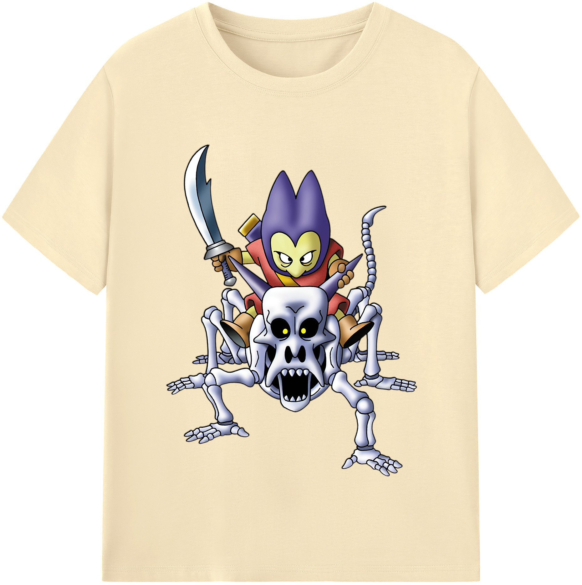 （画像用） ドラゴンクエスト Doragon Kuesuto Dragon Quest 綿100％半袖Tシャツ（フロントプリント）