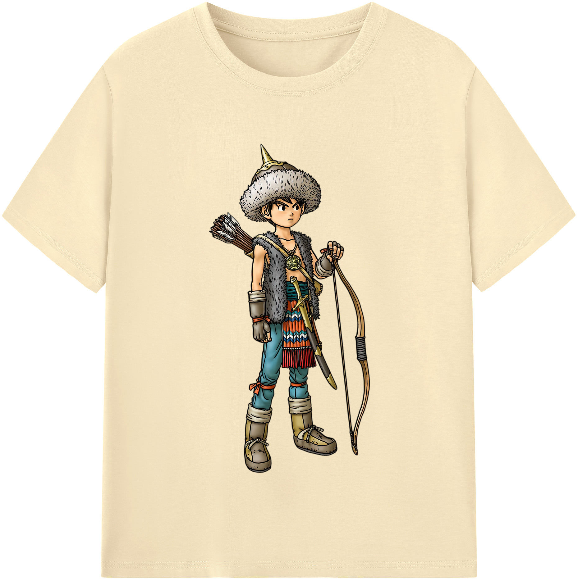 （画像用） ドラゴンクエスト Doragon Kuesuto Dragon Quest 綿100％半袖Tシャツ（フロントプリント）