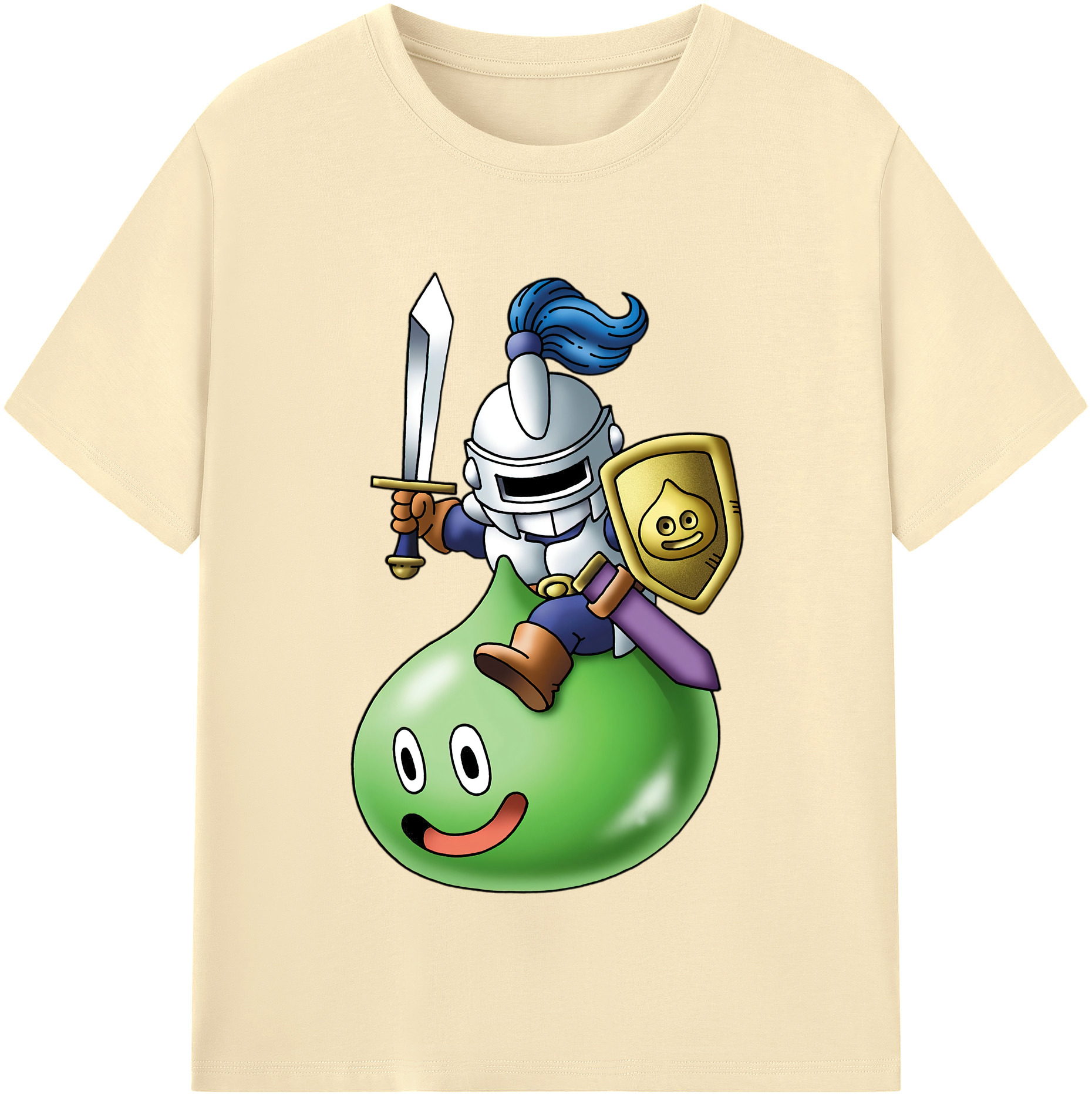 （画像用） ドラゴンクエスト Doragon Kuesuto Dragon Quest 綿100％半袖Tシャツ（フロントプリント）