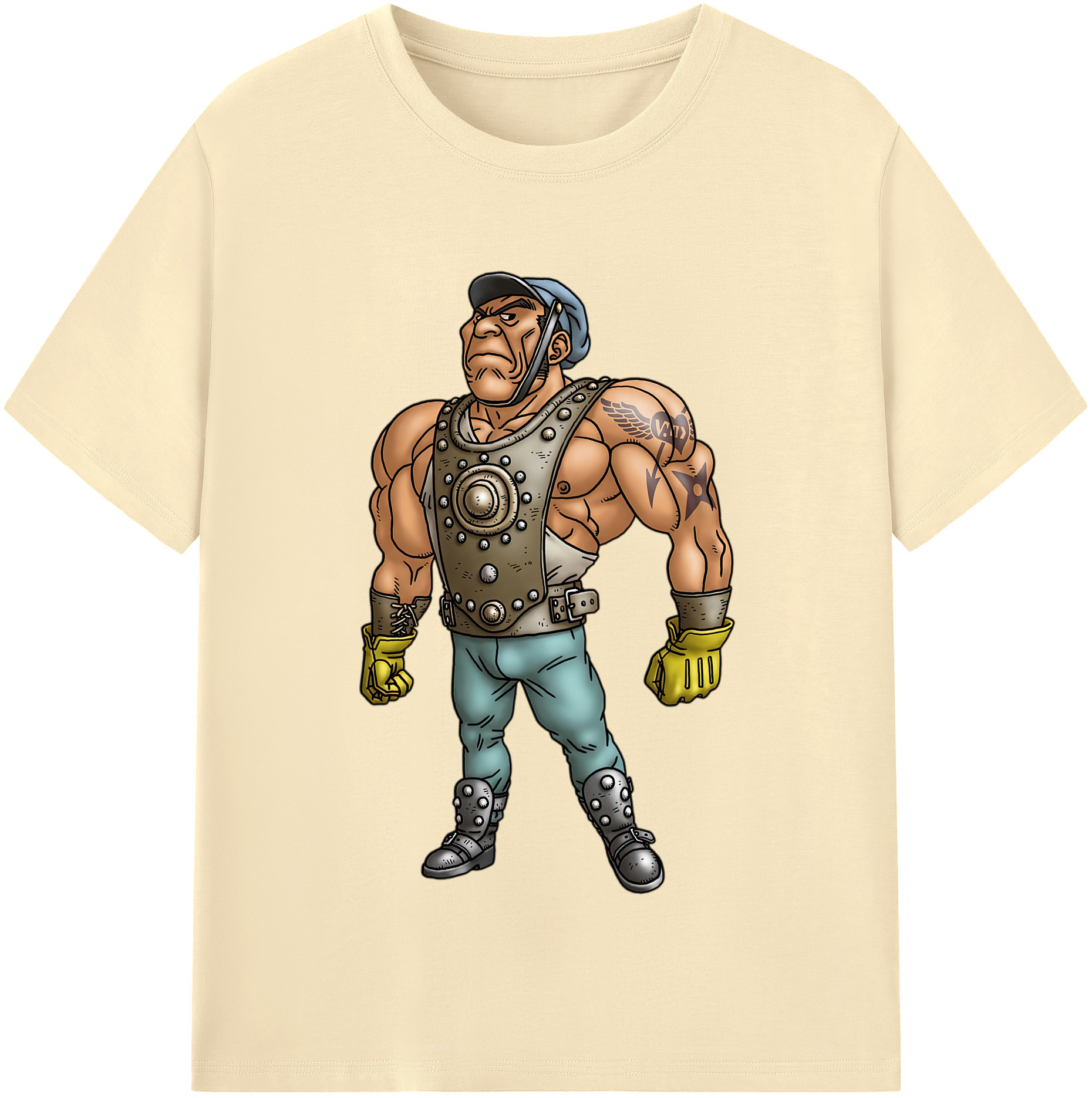 （画像用） ドラゴンクエスト Doragon Kuesuto Dragon Quest 綿100％半袖Tシャツ（フロントプリント）