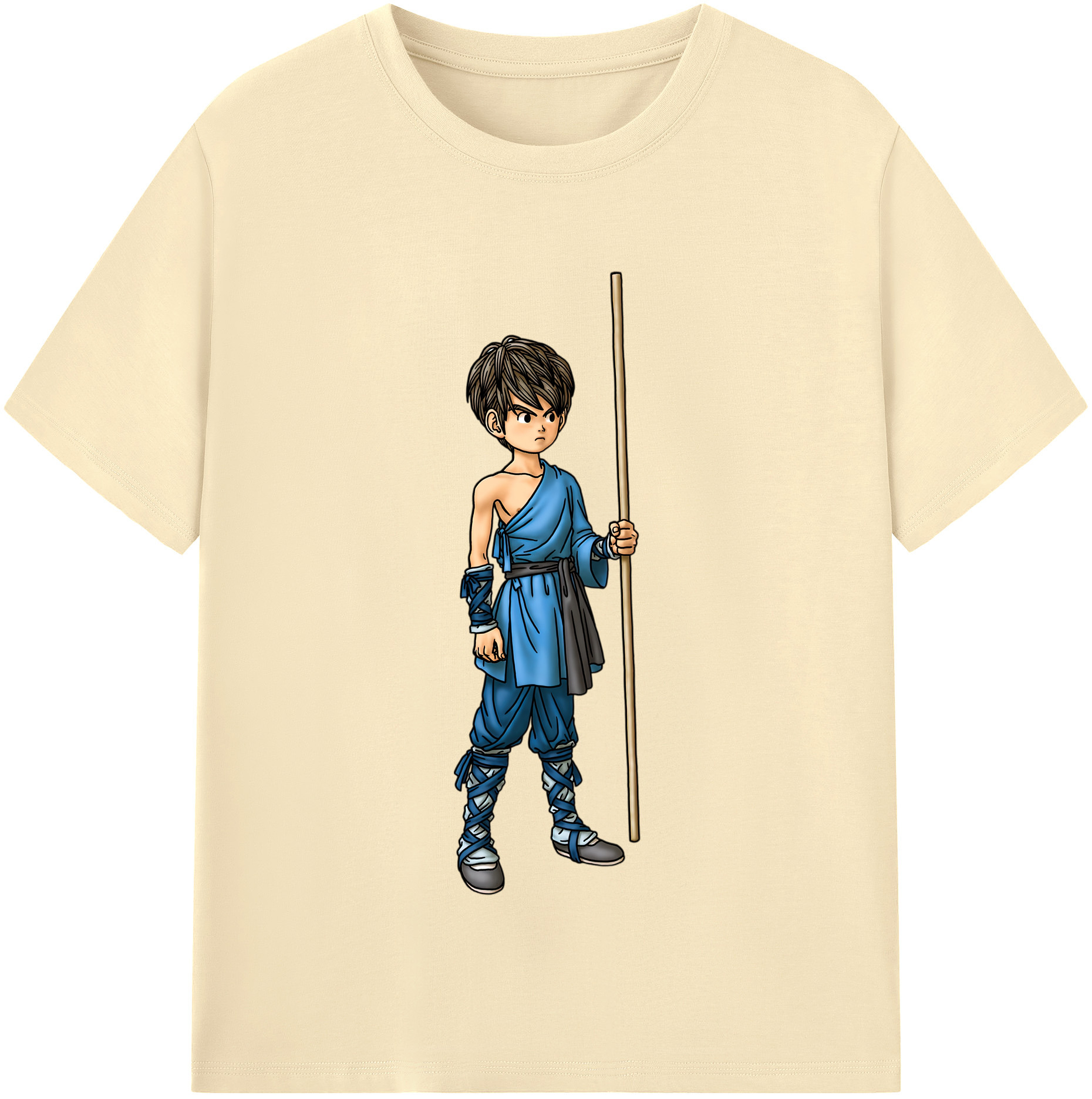 （画像用） ドラゴンクエスト Doragon Kuesuto Dragon Quest 綿100％半袖Tシャツ（フロントプリント）