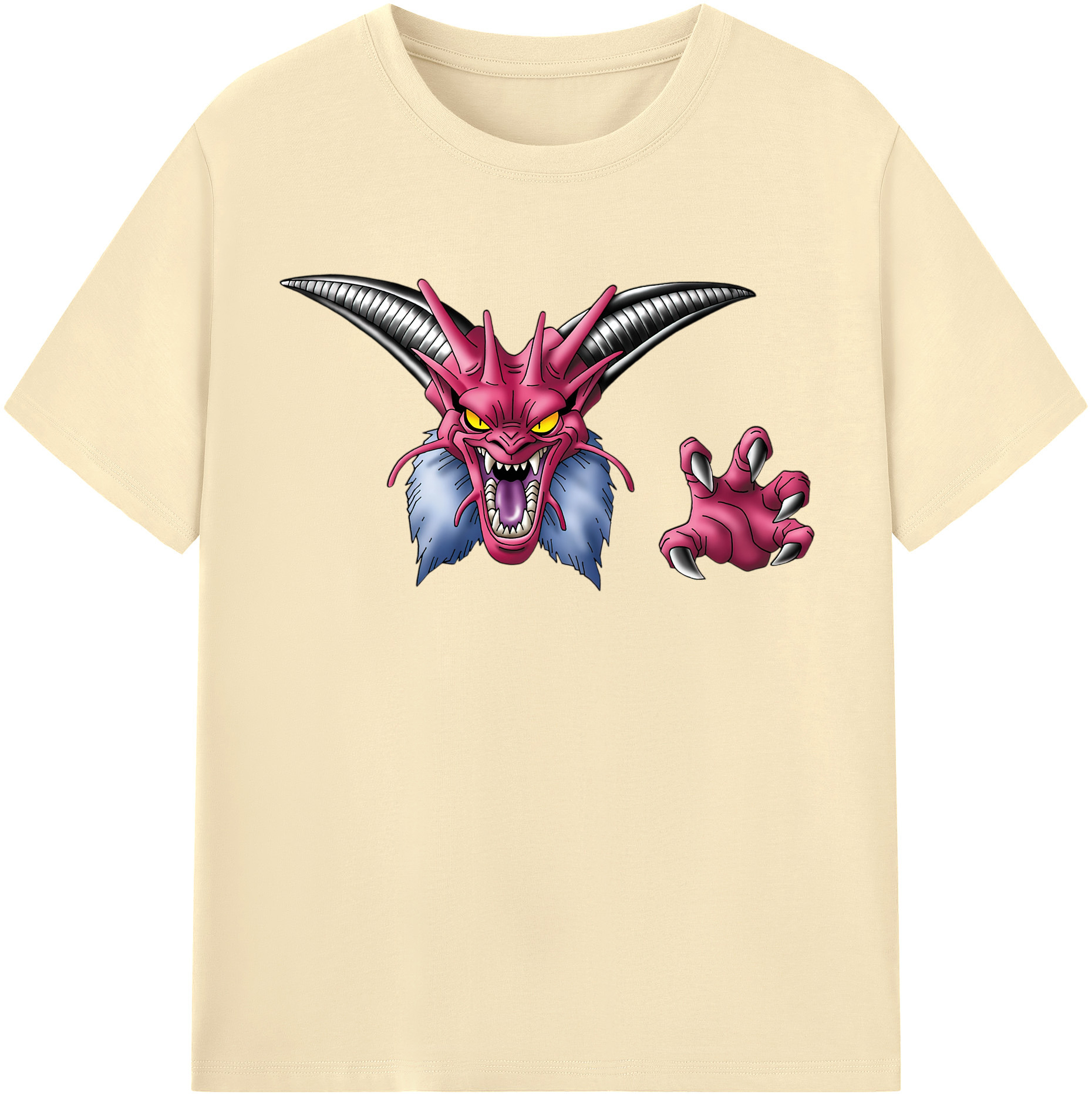 （画像用） ドラゴンクエスト Doragon Kuesuto Dragon Quest 綿100％半袖Tシャツ（フロントプリント）