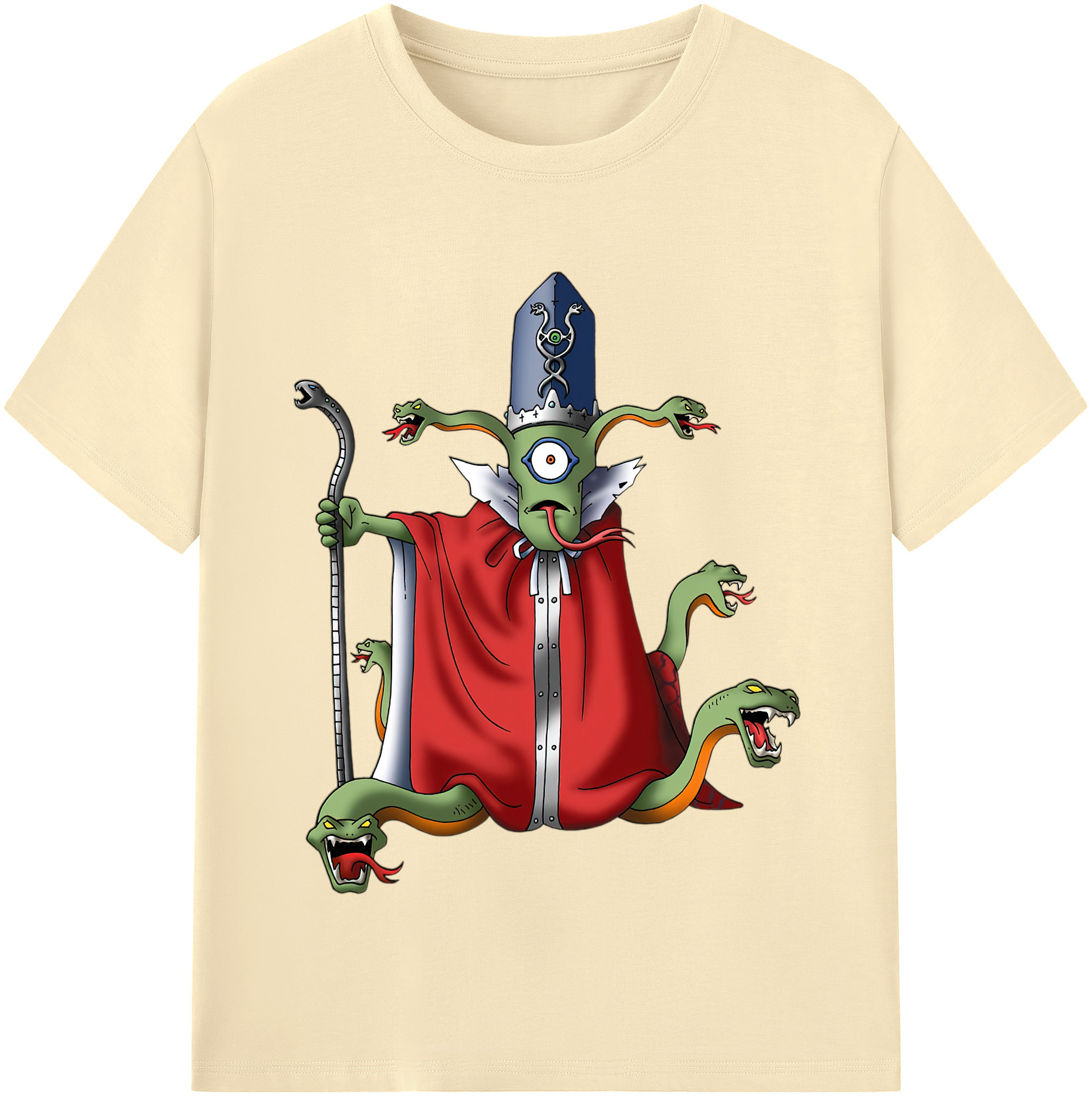 （画像用） ドラゴンクエスト Doragon Kuesuto Dragon Quest 綿100％半袖Tシャツ（フロントプリント）