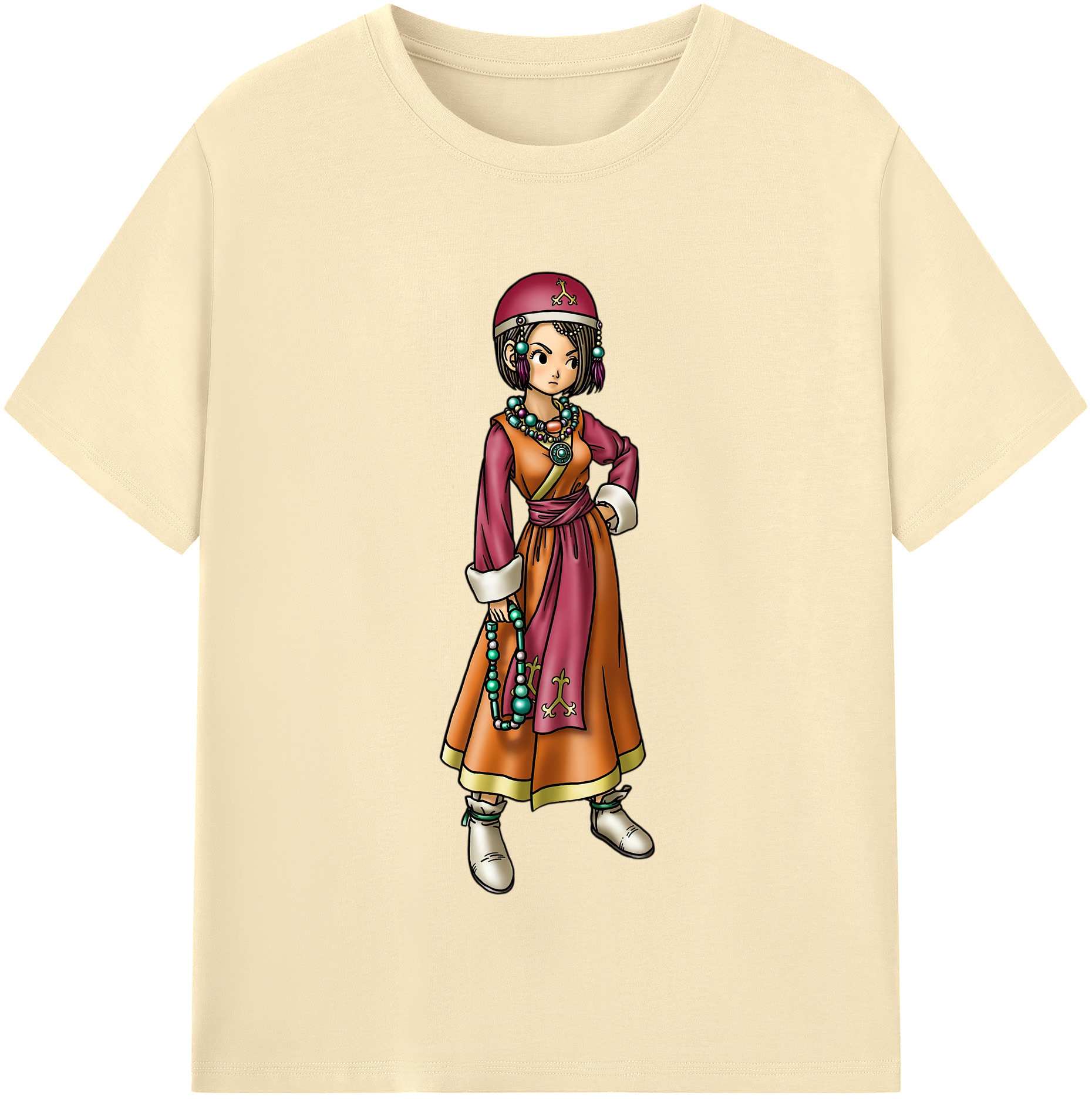 （画像用） ドラゴンクエスト Doragon Kuesuto Dragon Quest 綿100％半袖Tシャツ（フロントプリント）
