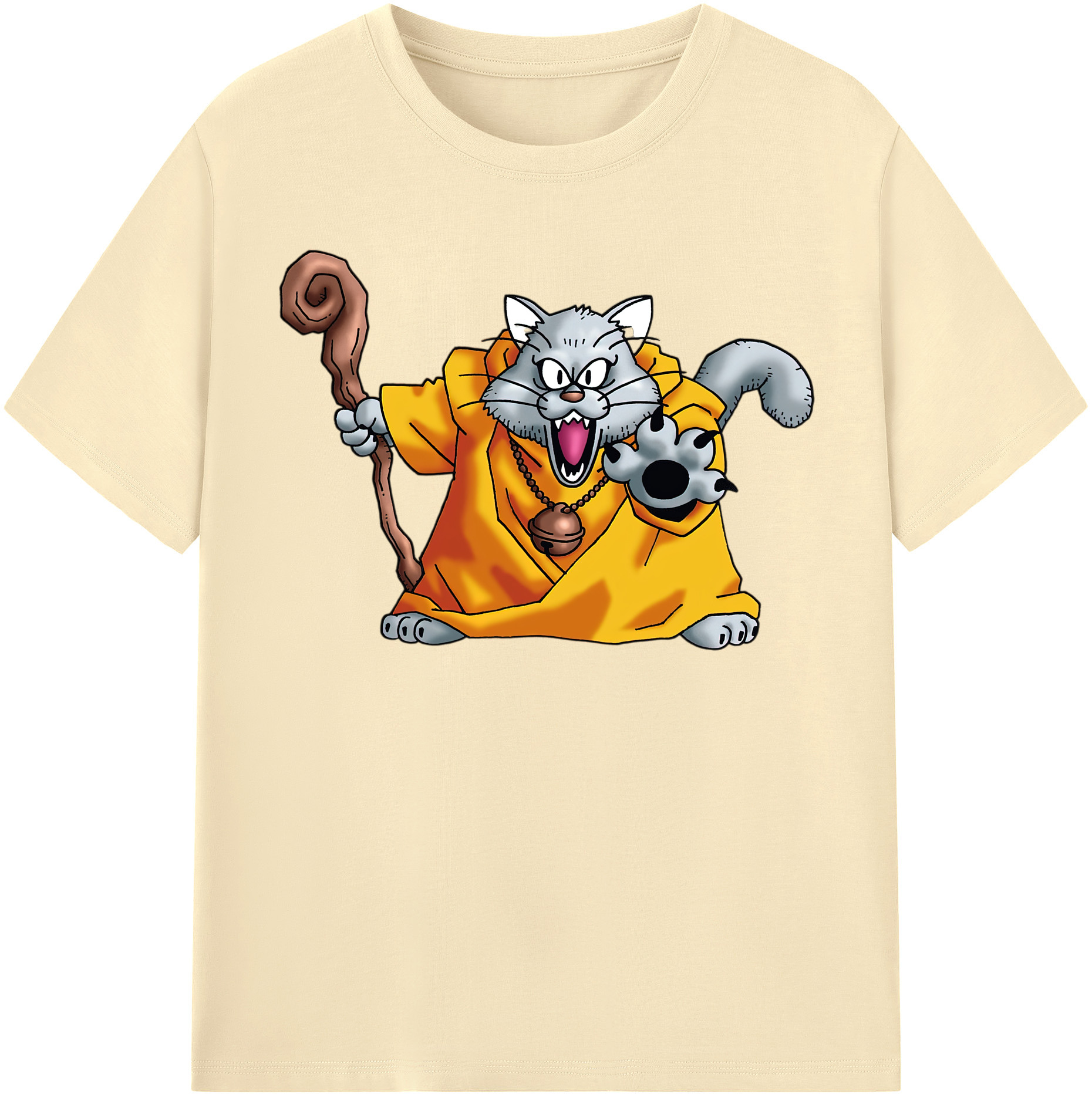 （画像用） ドラゴンクエスト Doragon Kuesuto Dragon Quest 綿100％半袖Tシャツ（フロントプリント）