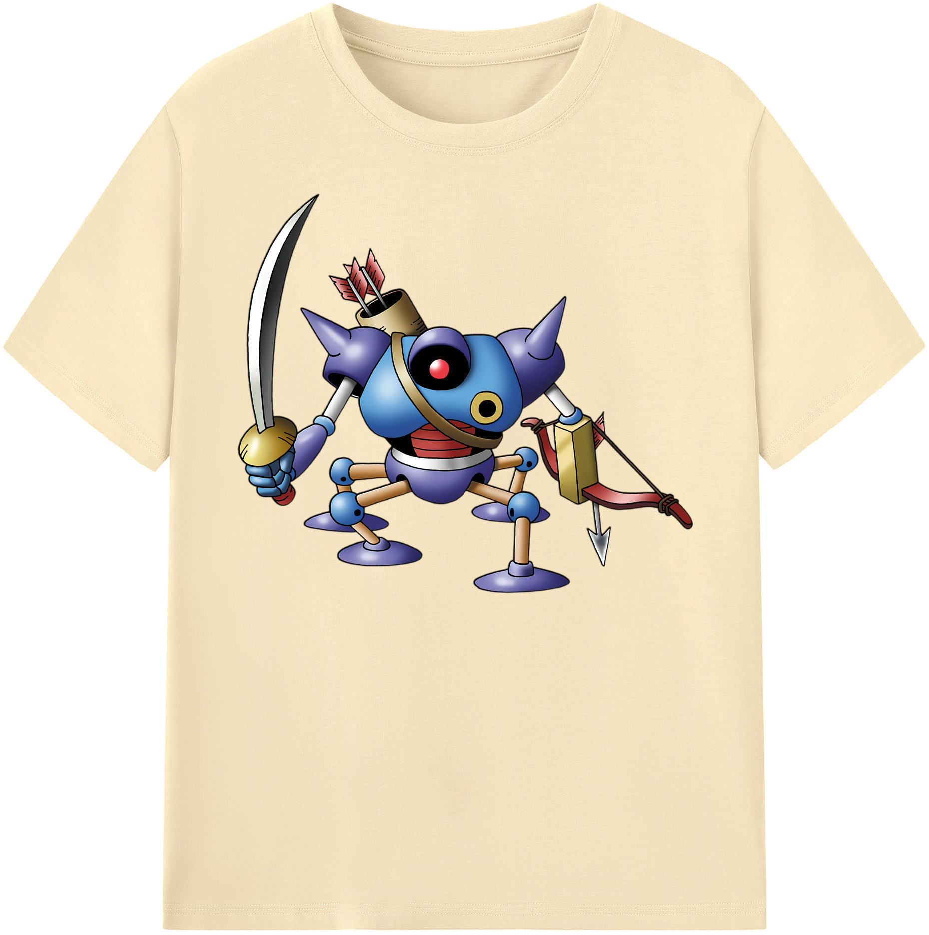 （画像用） ドラゴンクエスト Doragon Kuesuto Dragon Quest 綿100％半袖Tシャツ（フロントプリント）