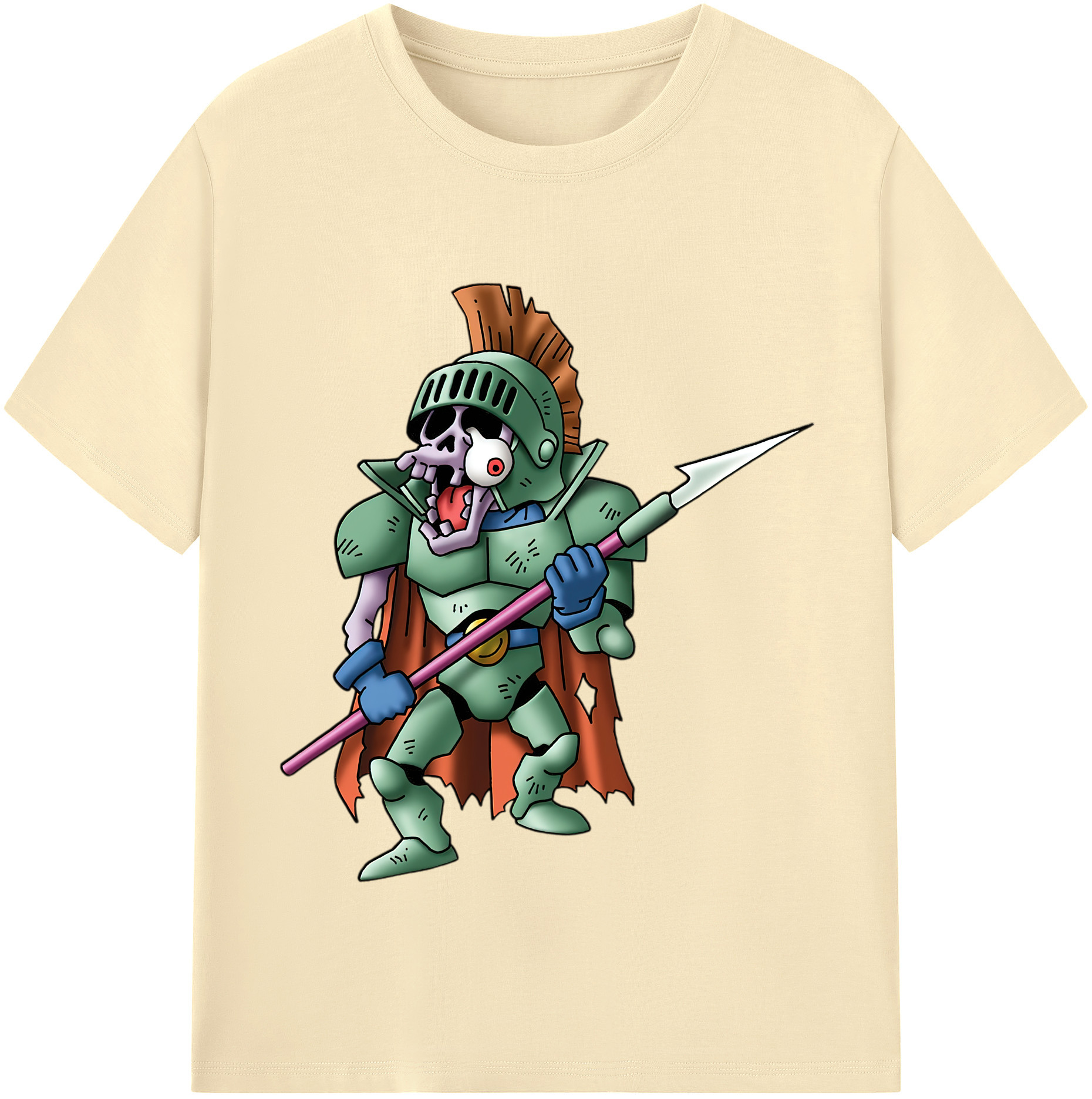 （画像用） ドラゴンクエスト Doragon Kuesuto Dragon Quest 綿100％半袖Tシャツ（フロントプリント）
