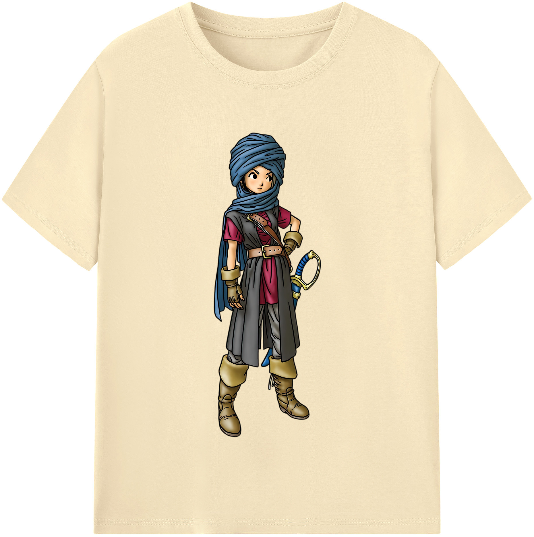 （画像用） ドラゴンクエスト Doragon Kuesuto Dragon Quest 綿100％半袖Tシャツ（フロントプリント）