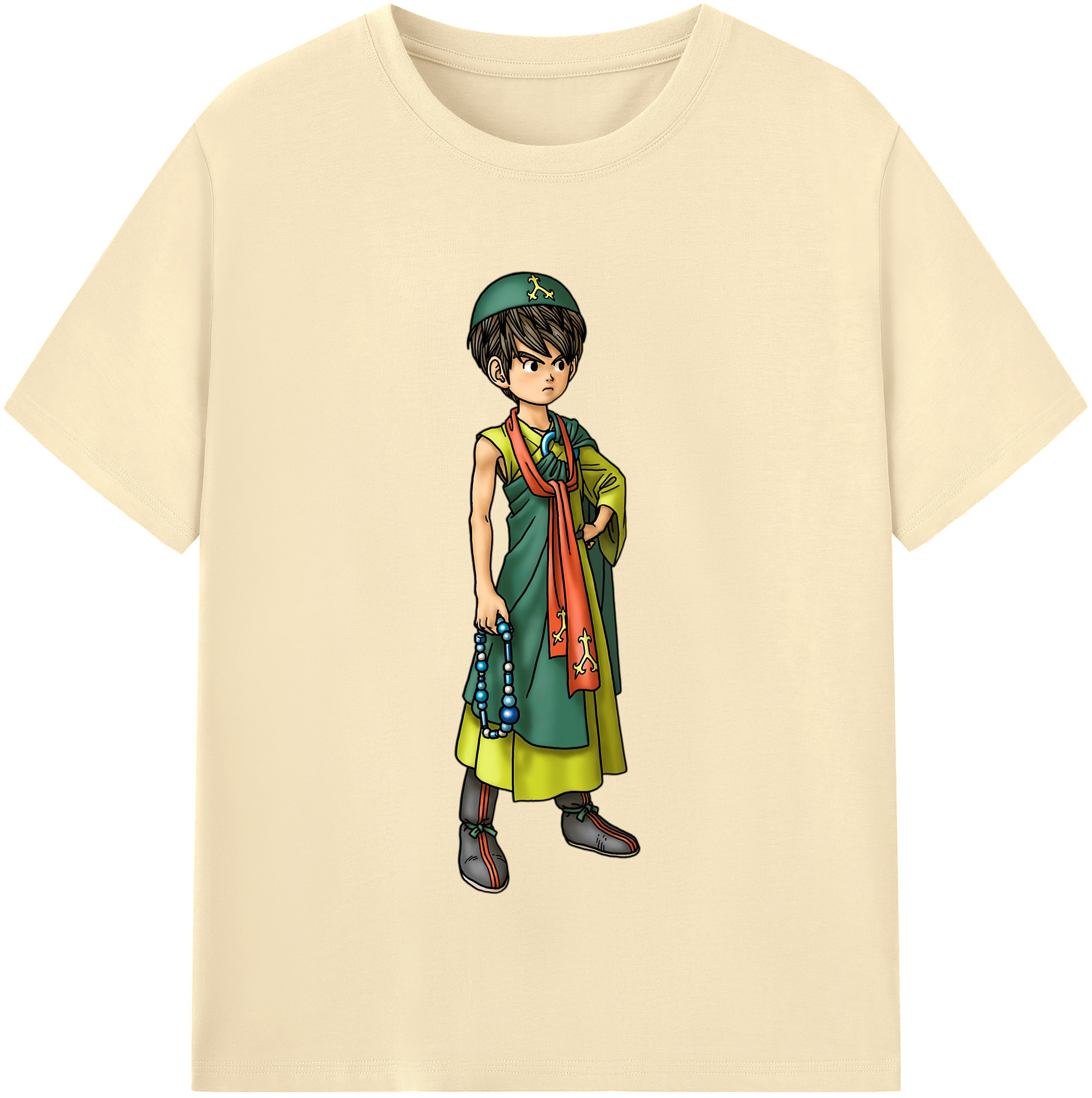 （画像用） ドラゴンクエスト Doragon Kuesuto Dragon Quest 綿100％半袖Tシャツ（フロントプリント）