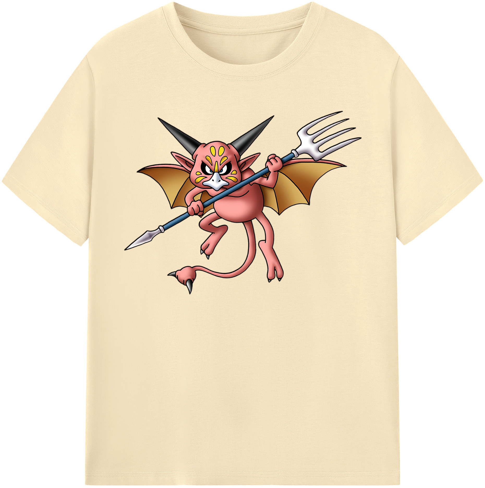 （画像用） ドラゴンクエスト Doragon Kuesuto Dragon Quest 綿100％半袖Tシャツ（フロントプリント）