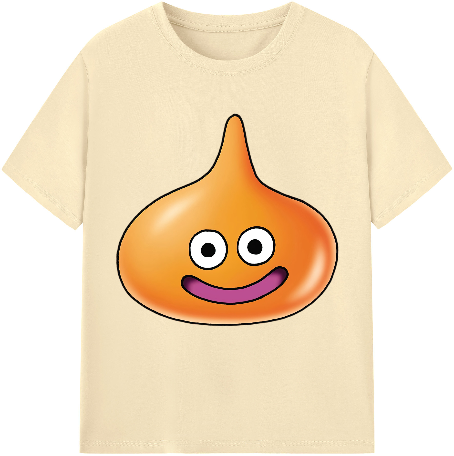 （画像用） ドラゴンクエスト Doragon Kuesuto Dragon Quest 綿100％半袖Tシャツ（フロントプリント）