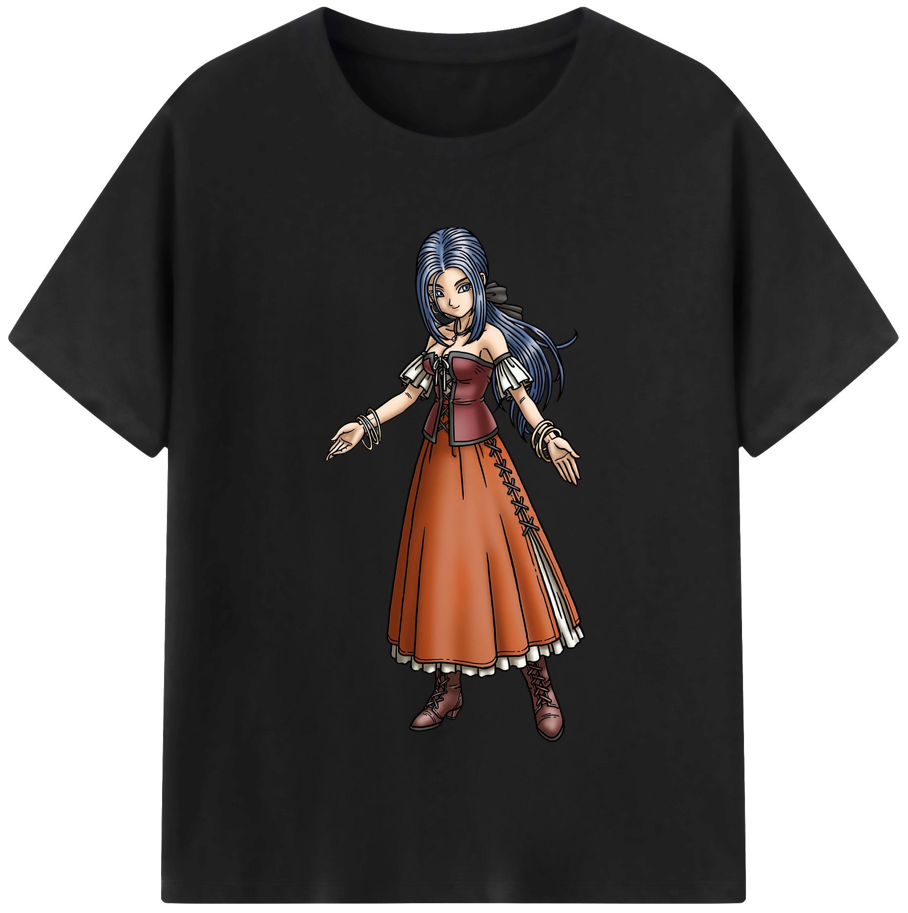 （画像用） ドラゴンクエスト Doragon Kuesuto Dragon Quest 綿100％半袖Tシャツ（フロントプリント）
