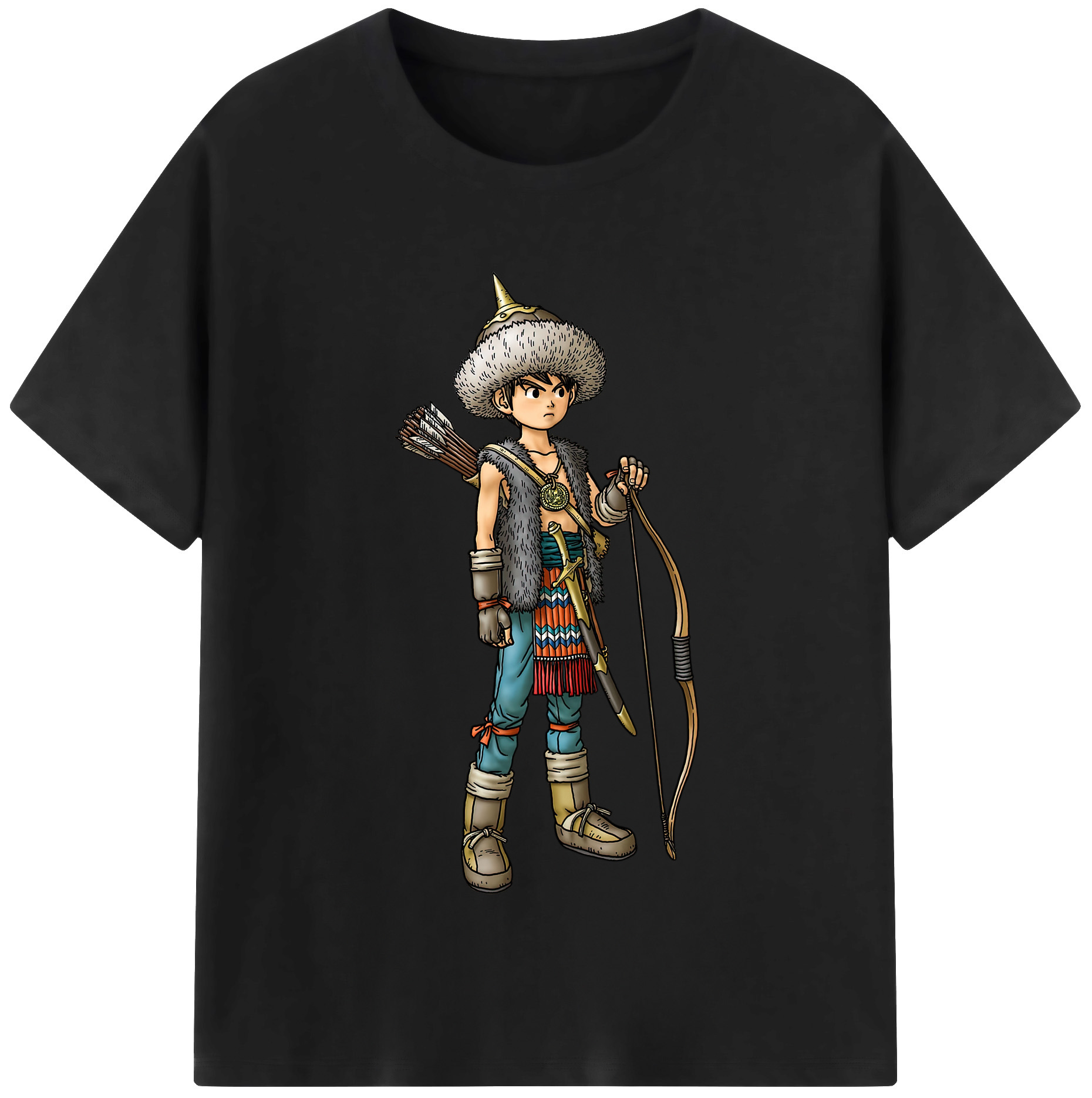 （画像用） ドラゴンクエスト Doragon Kuesuto Dragon Quest 綿100％半袖Tシャツ（フロントプリント）