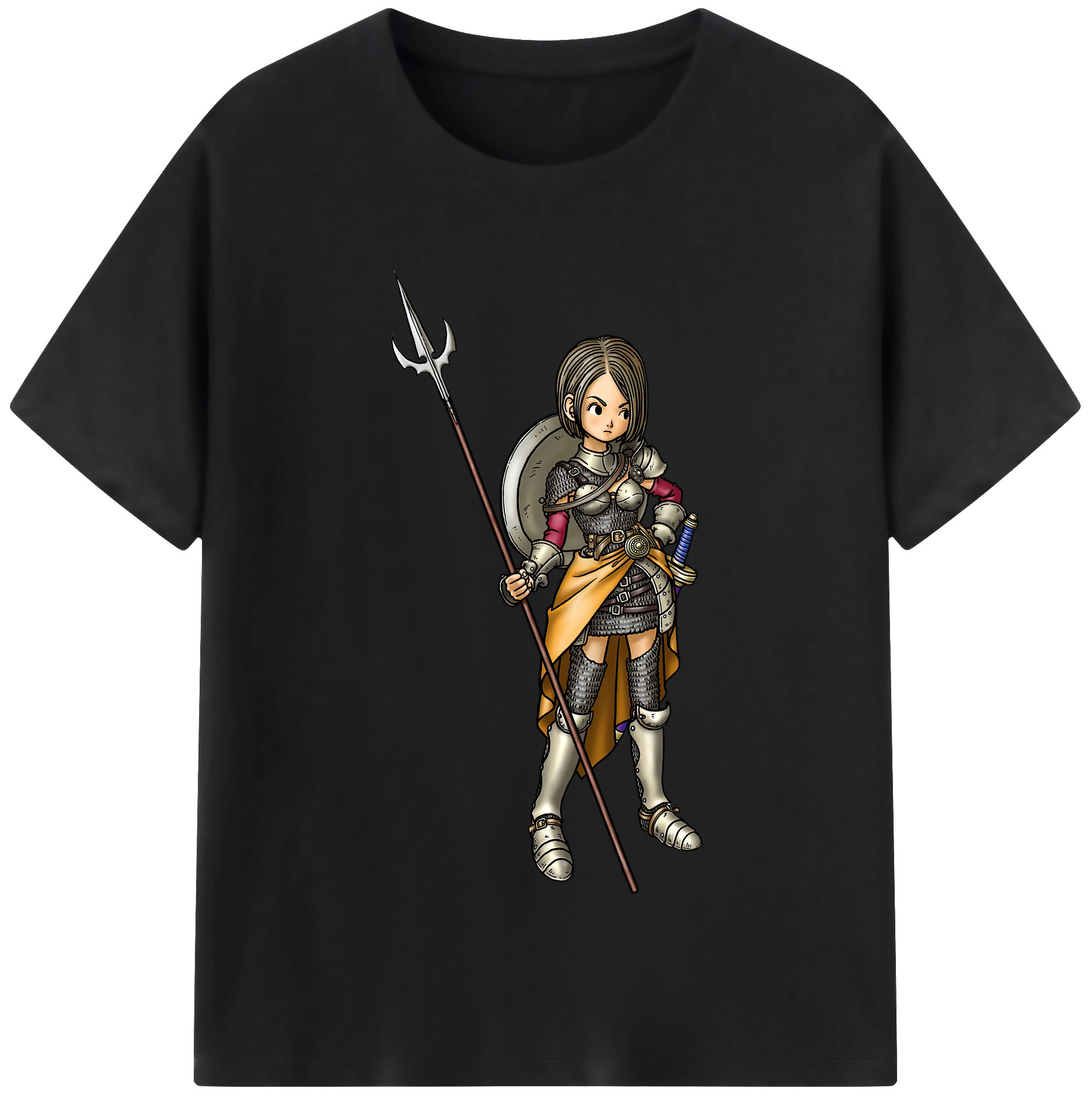 （画像用） ドラゴンクエスト Doragon Kuesuto Dragon Quest 綿100％半袖Tシャツ（フロントプリント）