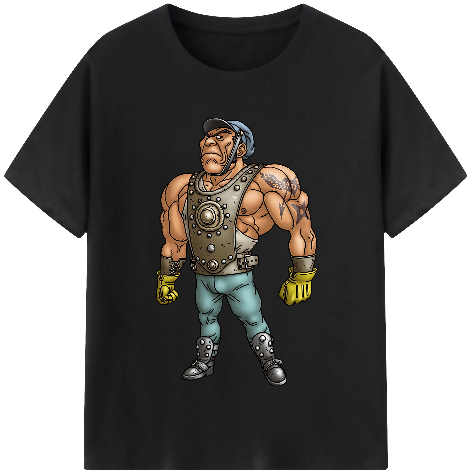 （画像用） ドラゴンクエスト Doragon Kuesuto Dragon Quest 綿100％半袖Tシャツ（フロントプリント）