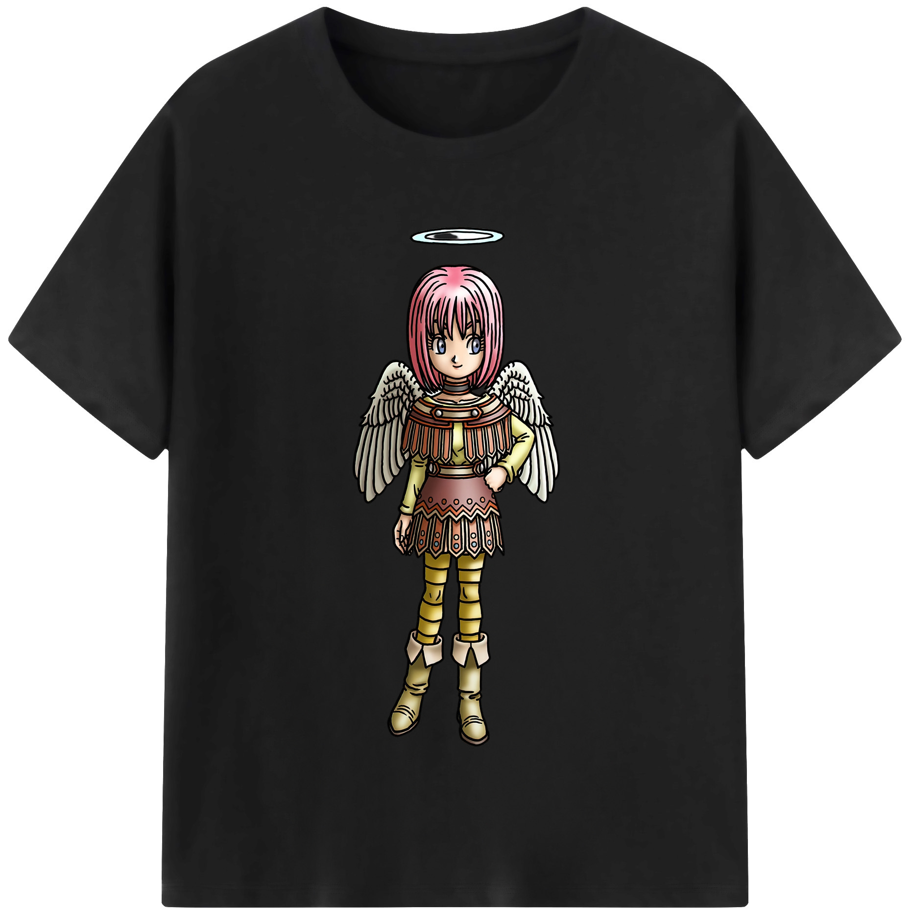 （画像用） ドラゴンクエスト Doragon Kuesuto Dragon Quest 綿100％半袖Tシャツ（フロントプリント）