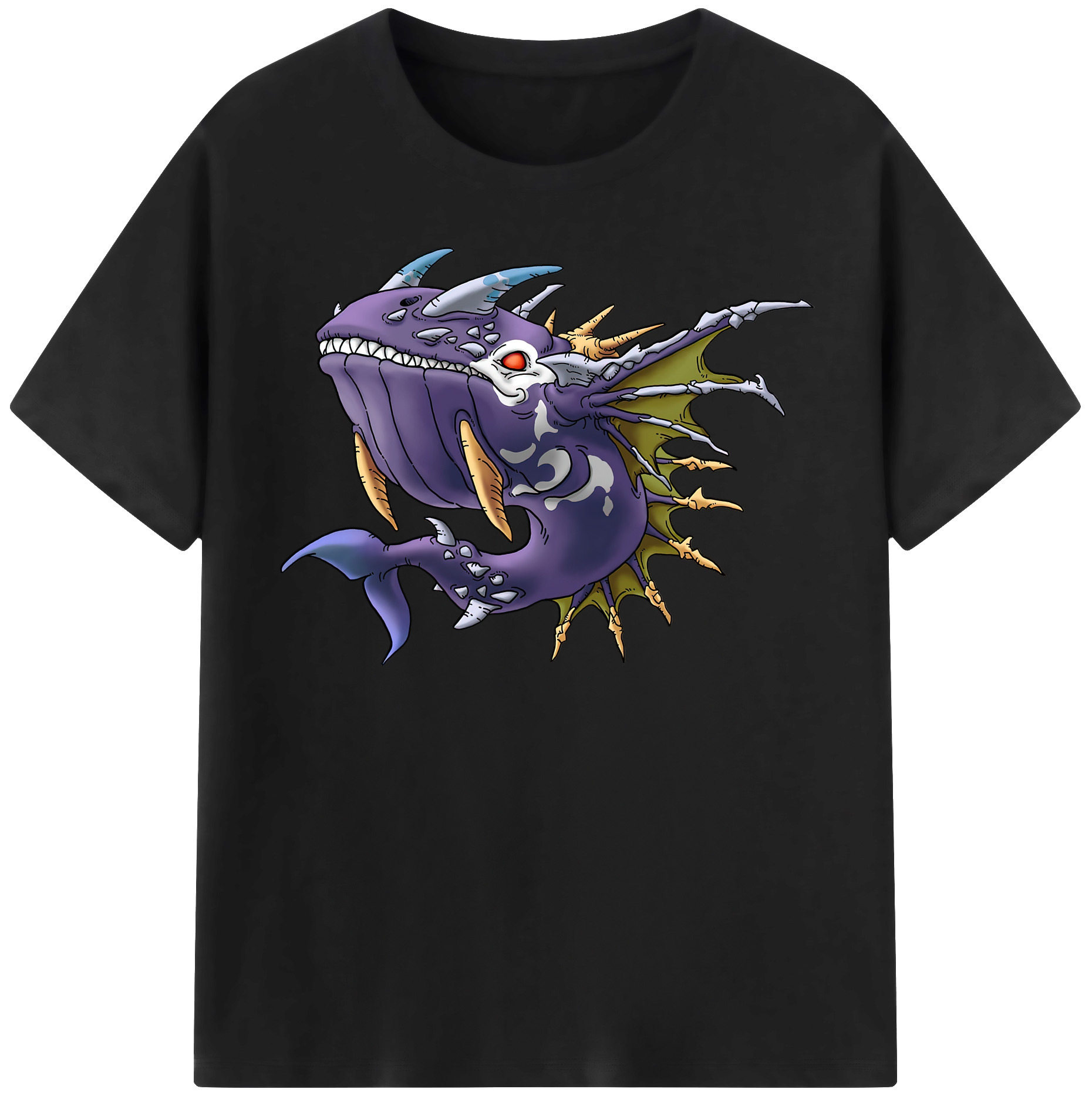 （画像用） ドラゴンクエスト Doragon Kuesuto Dragon Quest 綿100％半袖Tシャツ（フロントプリント）