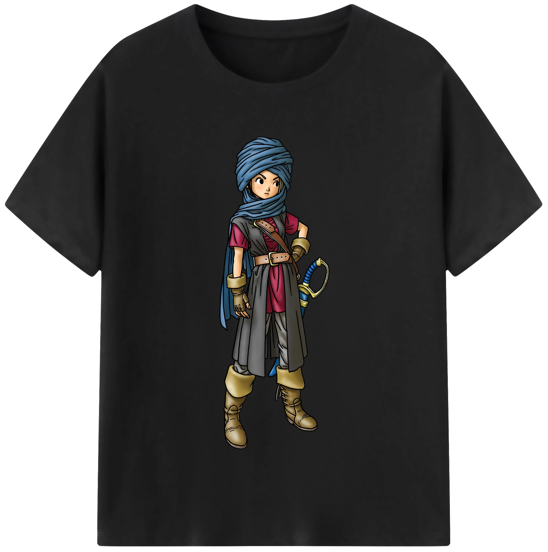 （画像用） ドラゴンクエスト Doragon Kuesuto Dragon Quest 綿100％半袖Tシャツ（フロントプリント）