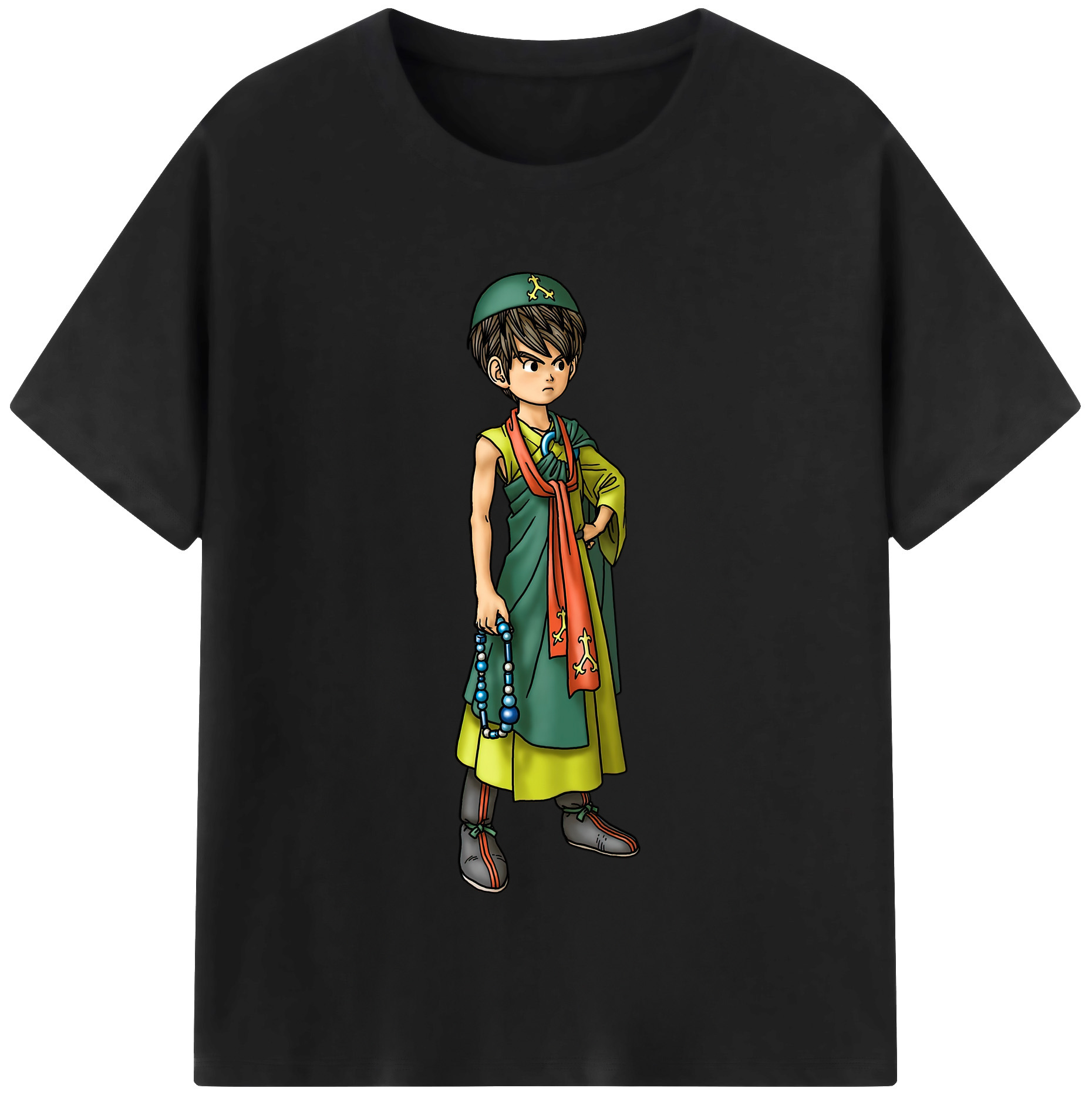（画像用） ドラゴンクエスト Doragon Kuesuto Dragon Quest 綿100％半袖Tシャツ（フロントプリント）