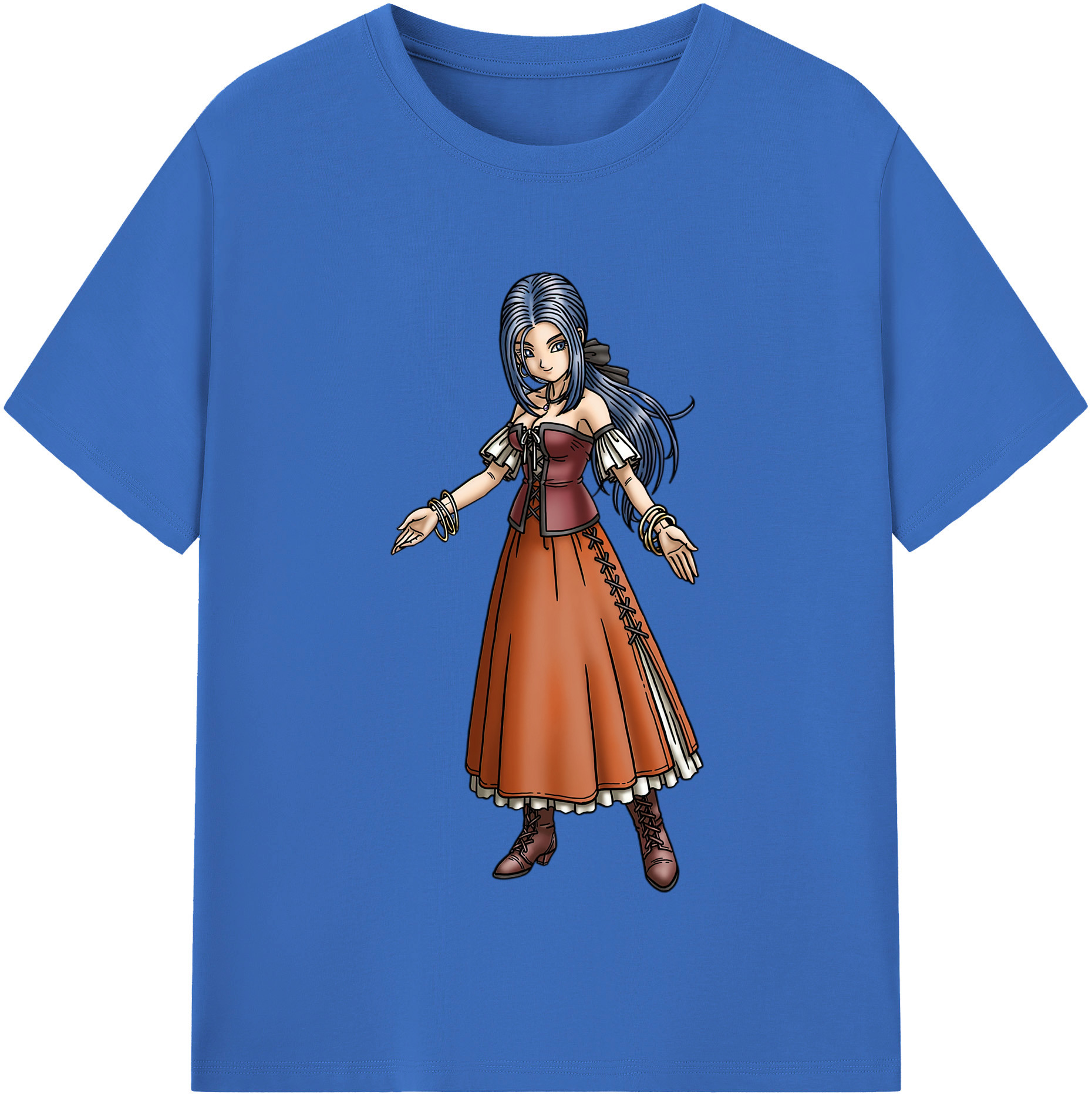（画像用） ドラゴンクエスト Doragon Kuesuto Dragon Quest 綿100％半袖Tシャツ（フロントプリント）
