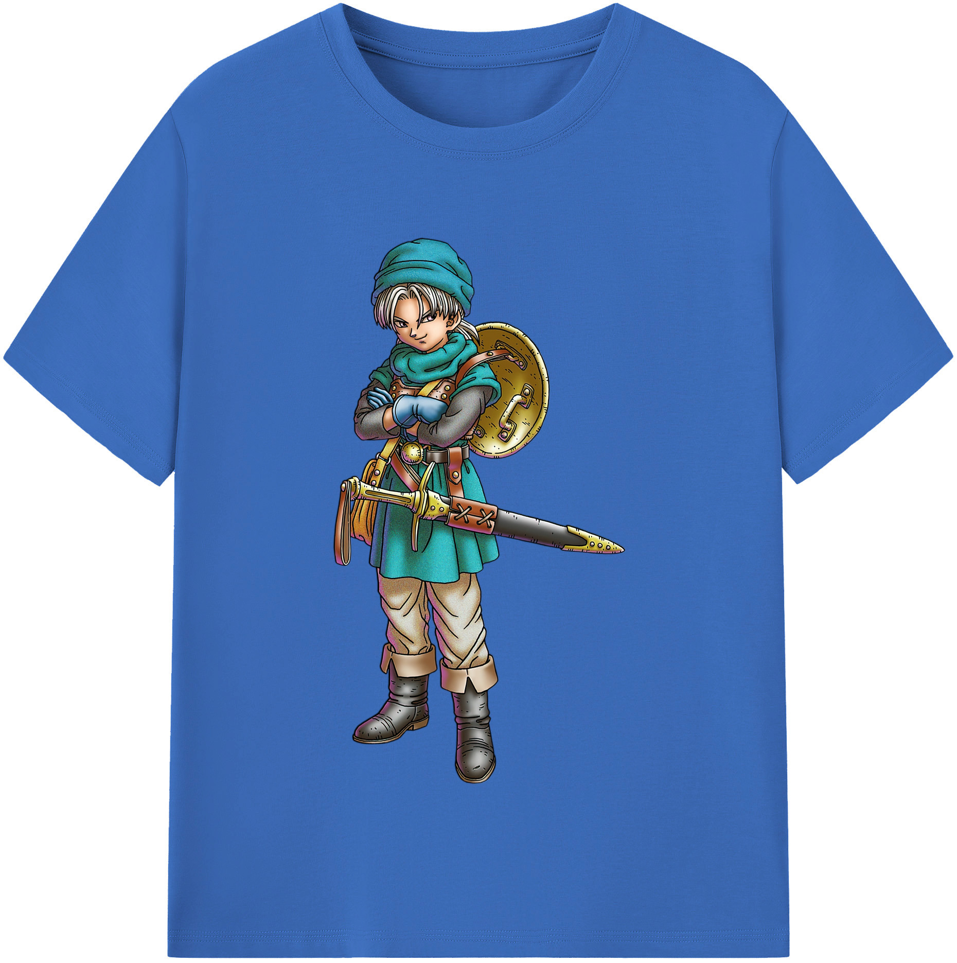 （画像用） ドラゴンクエスト Doragon Kuesuto Dragon Quest 綿100％半袖Tシャツ（フロントプリント）