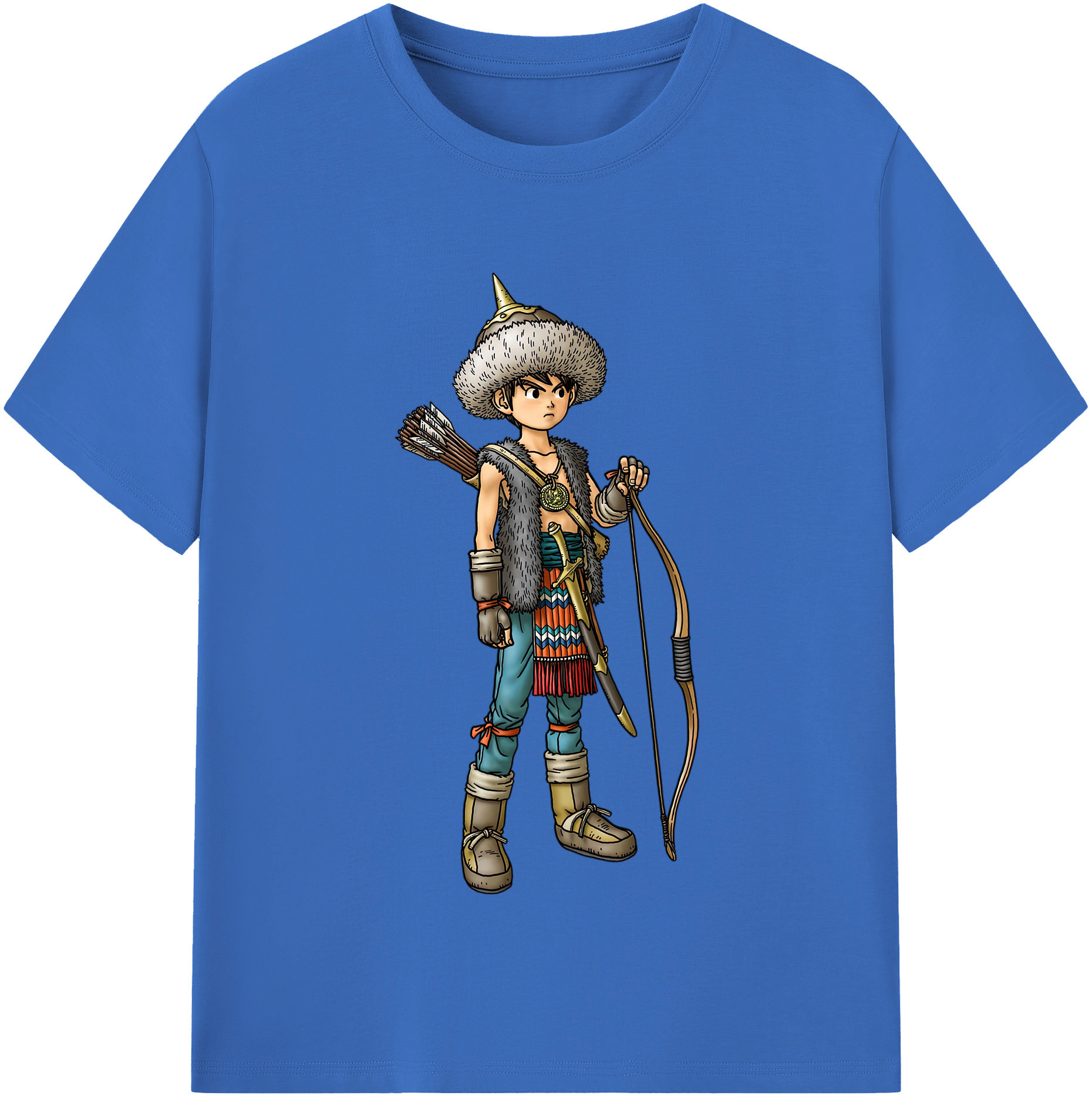 （画像用） ドラゴンクエスト Doragon Kuesuto Dragon Quest 綿100％半袖Tシャツ（フロントプリント）
