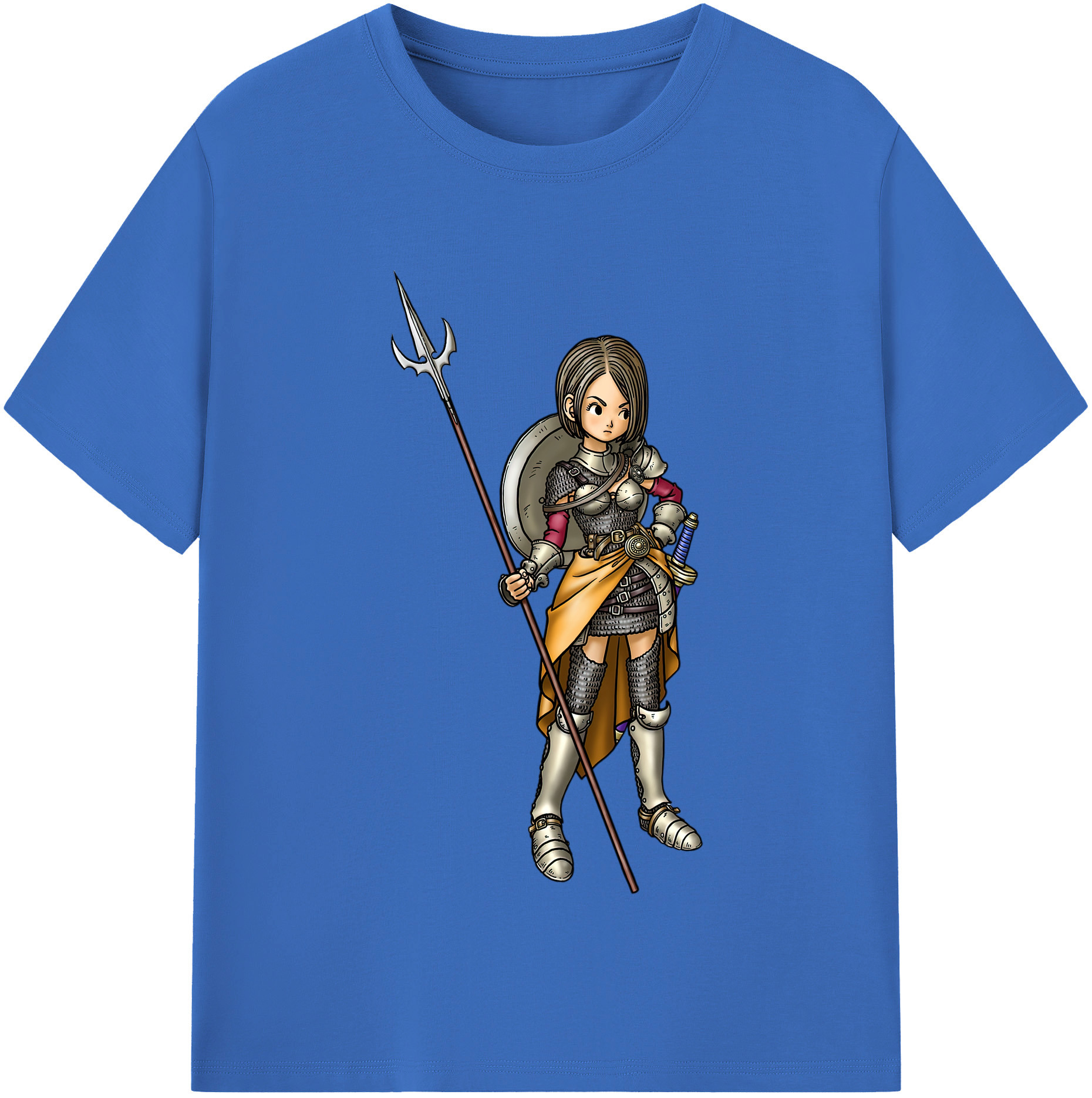 （画像用） ドラゴンクエスト Doragon Kuesuto Dragon Quest 綿100％半袖Tシャツ（フロントプリント）