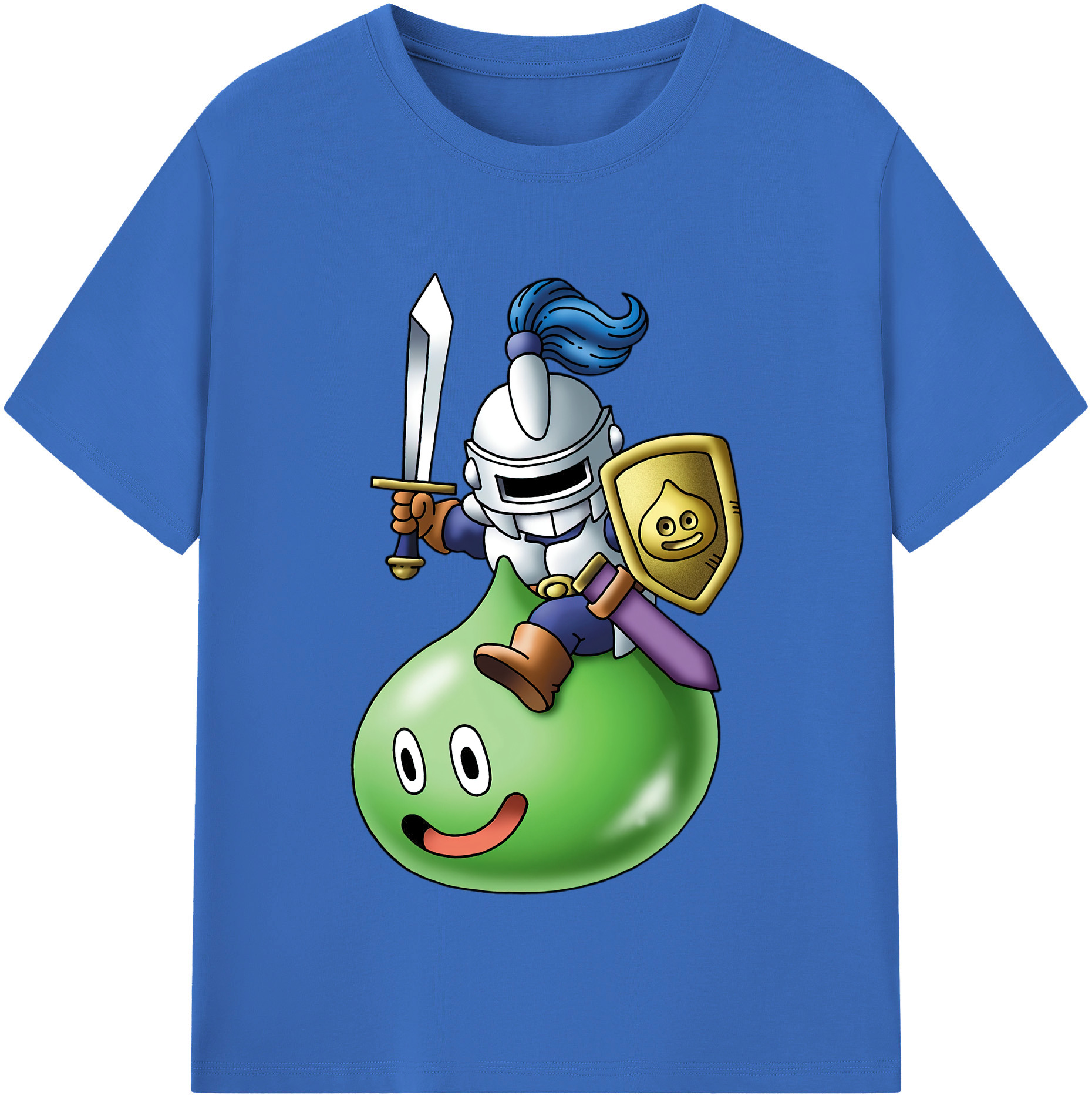 （画像用） ドラゴンクエスト Doragon Kuesuto Dragon Quest 綿100％半袖Tシャツ（フロントプリント）