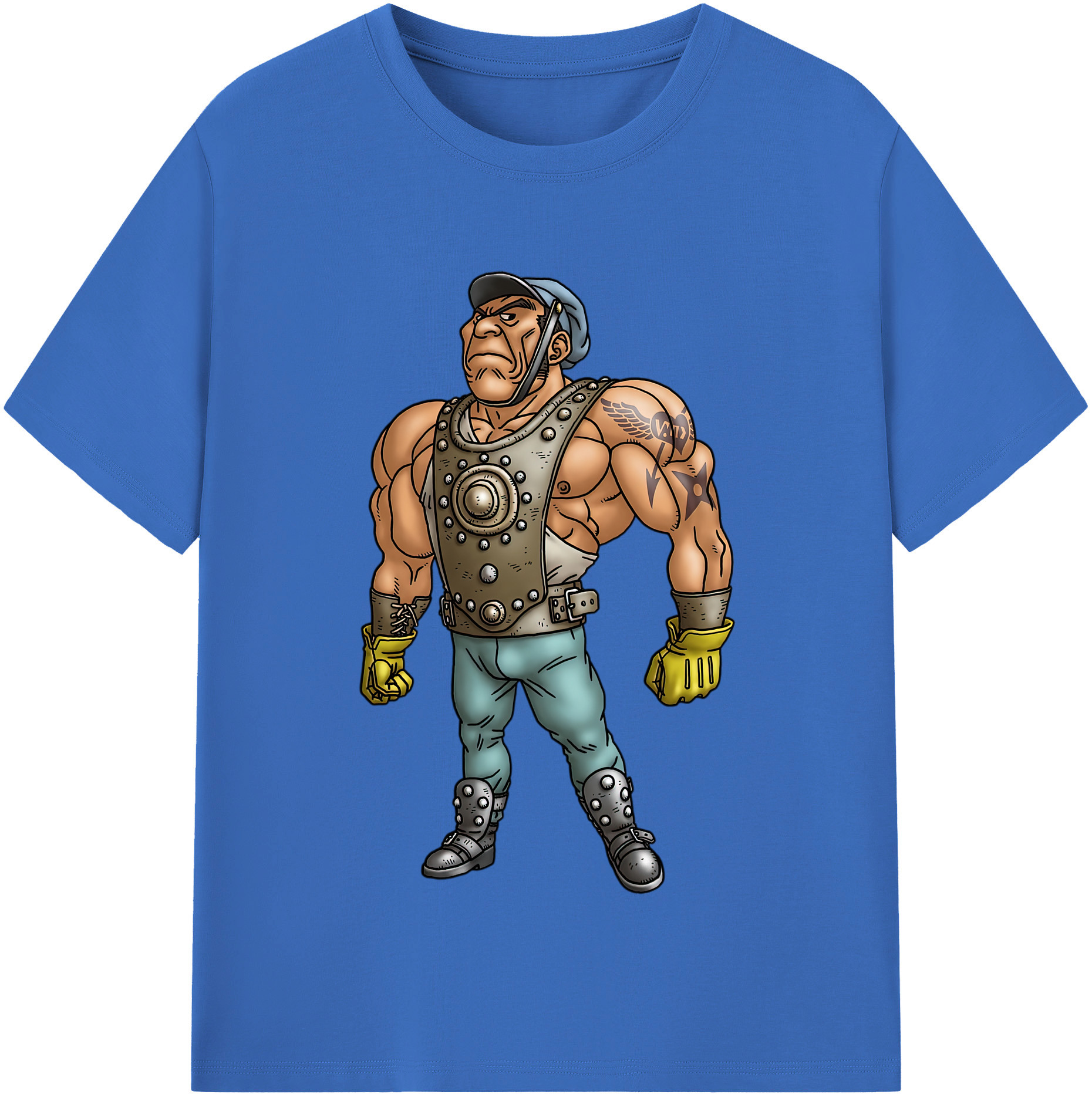 （画像用） ドラゴンクエスト Doragon Kuesuto Dragon Quest 綿100％半袖Tシャツ（フロントプリント）
